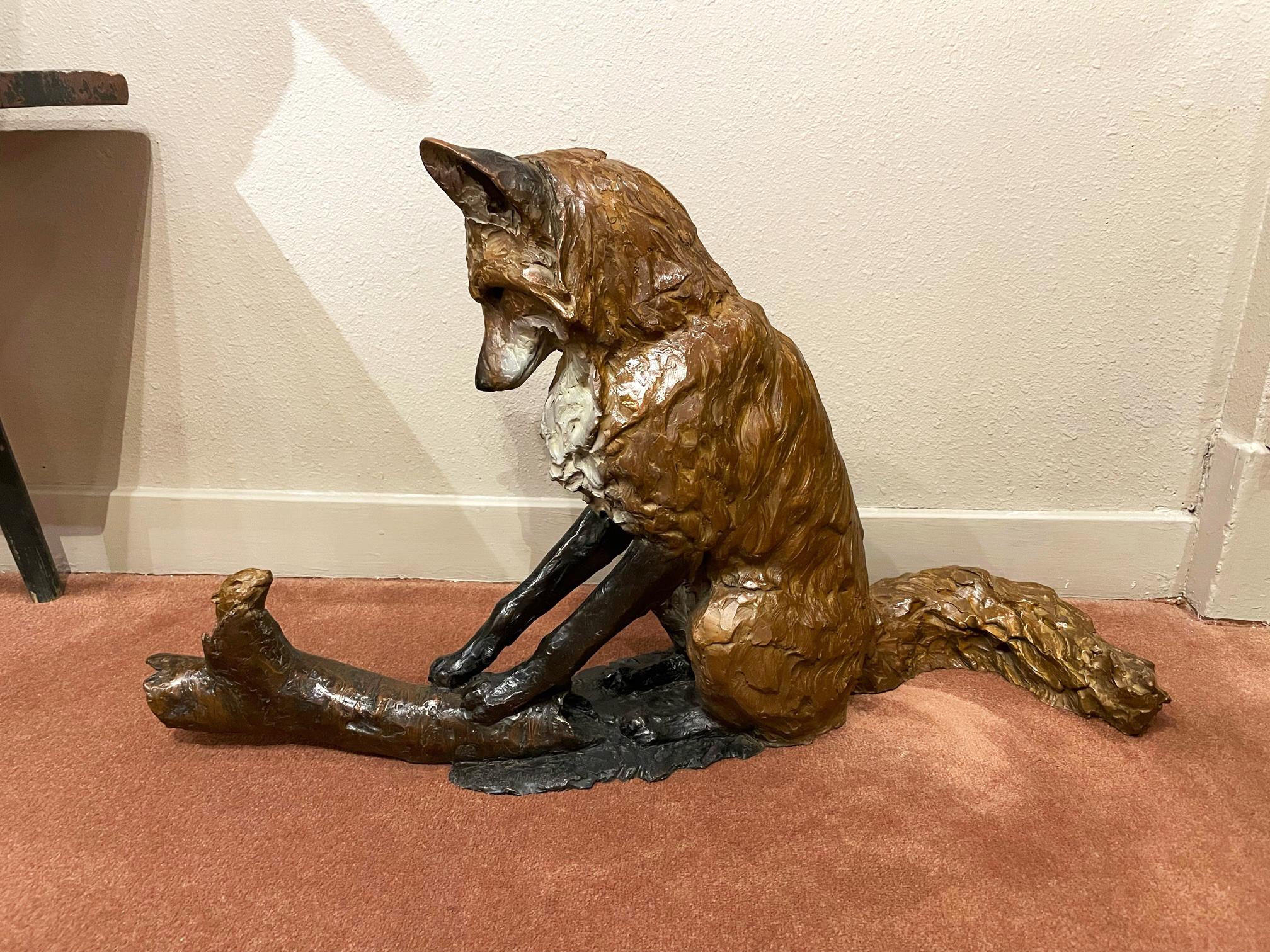 Fuchsjagd (Realismus), Sculpture, von Andrea Wilkinson