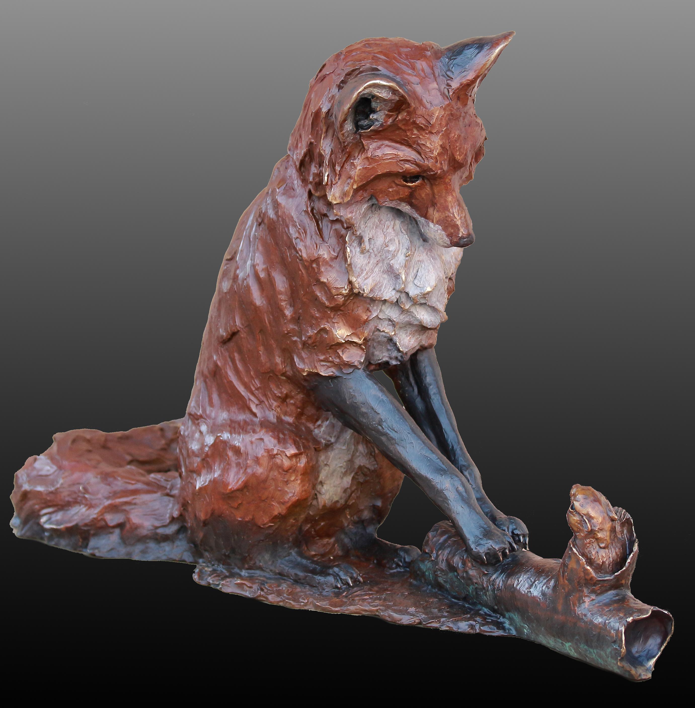 Fuchsjagd – Sculpture von Andrea Wilkinson