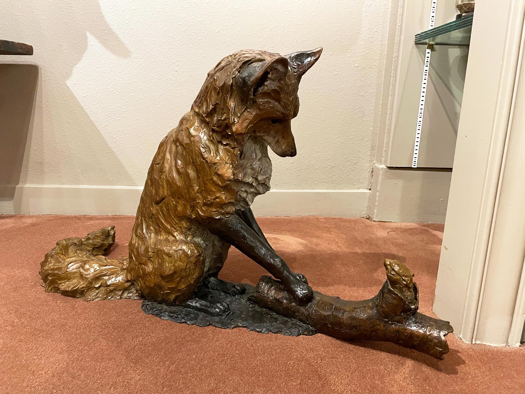 Fuchsjagd – Sculpture von Andrea Wilkinson