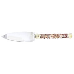 Andrea Zangzella English Stainless Steel and Colorful Glass Ball Serving Piece