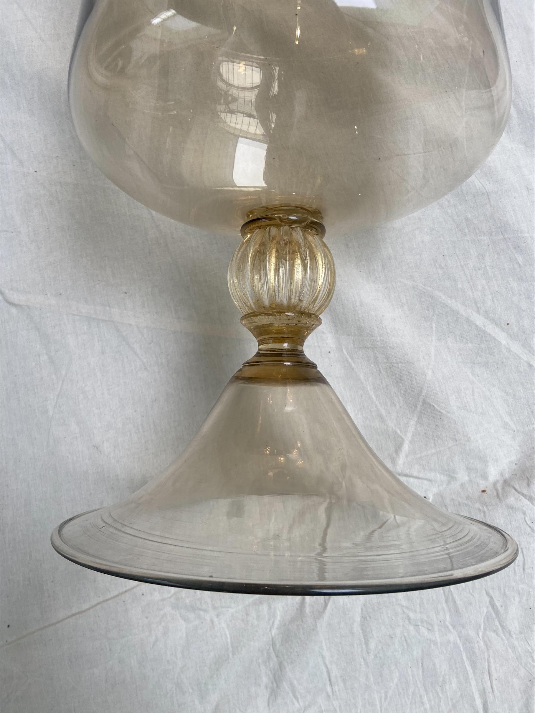 Art Deco Andrea Zilio, Amphora in Murano Glass