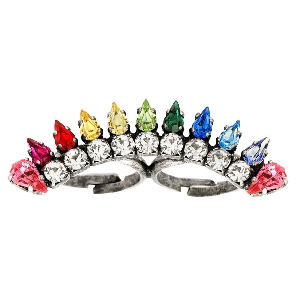 Rainbow Disco Ball Ring at 1stDibs