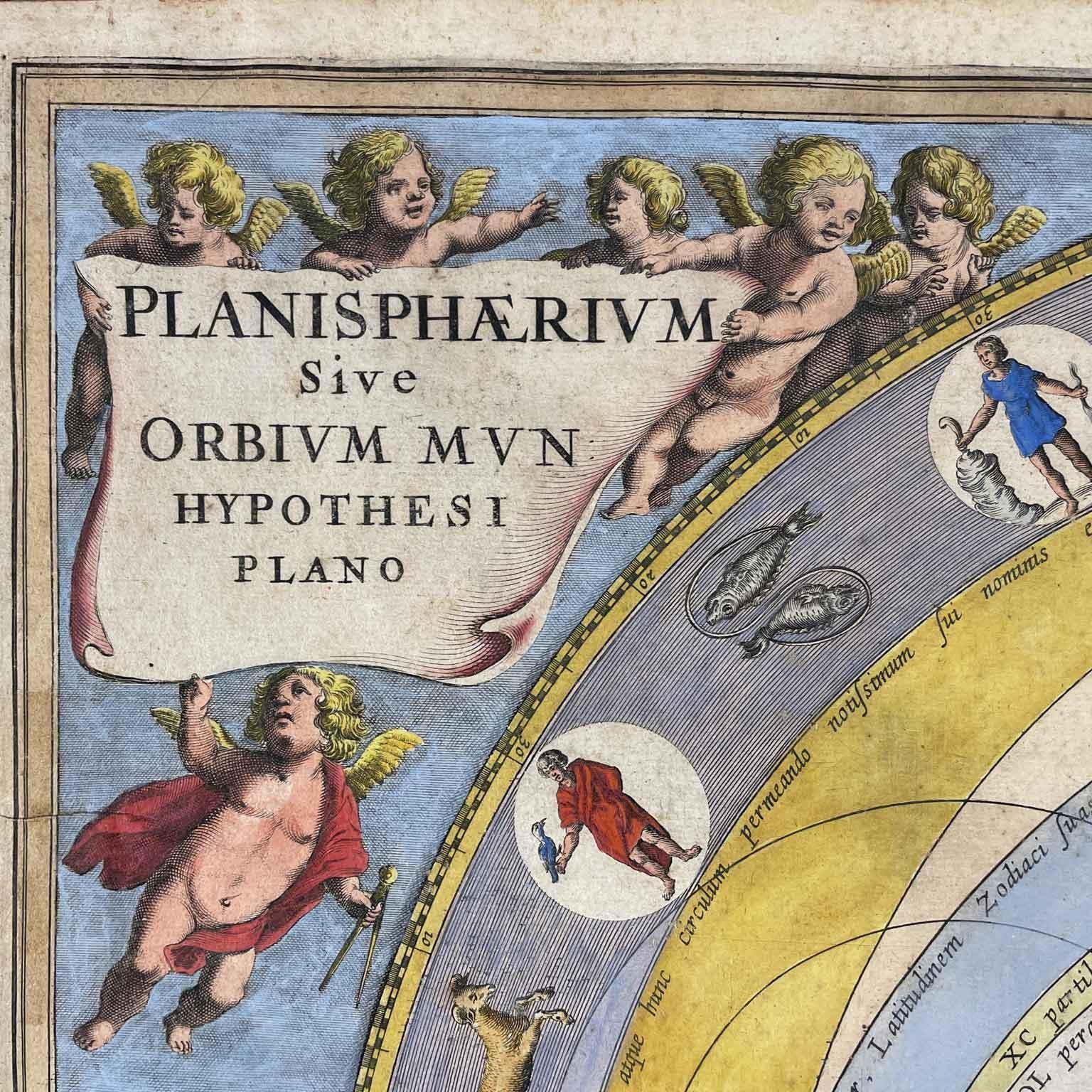 Coppia di Mappe Celesti  XVIII Secolo da Harmonia Macrocosmica Set di Due in vendita 7