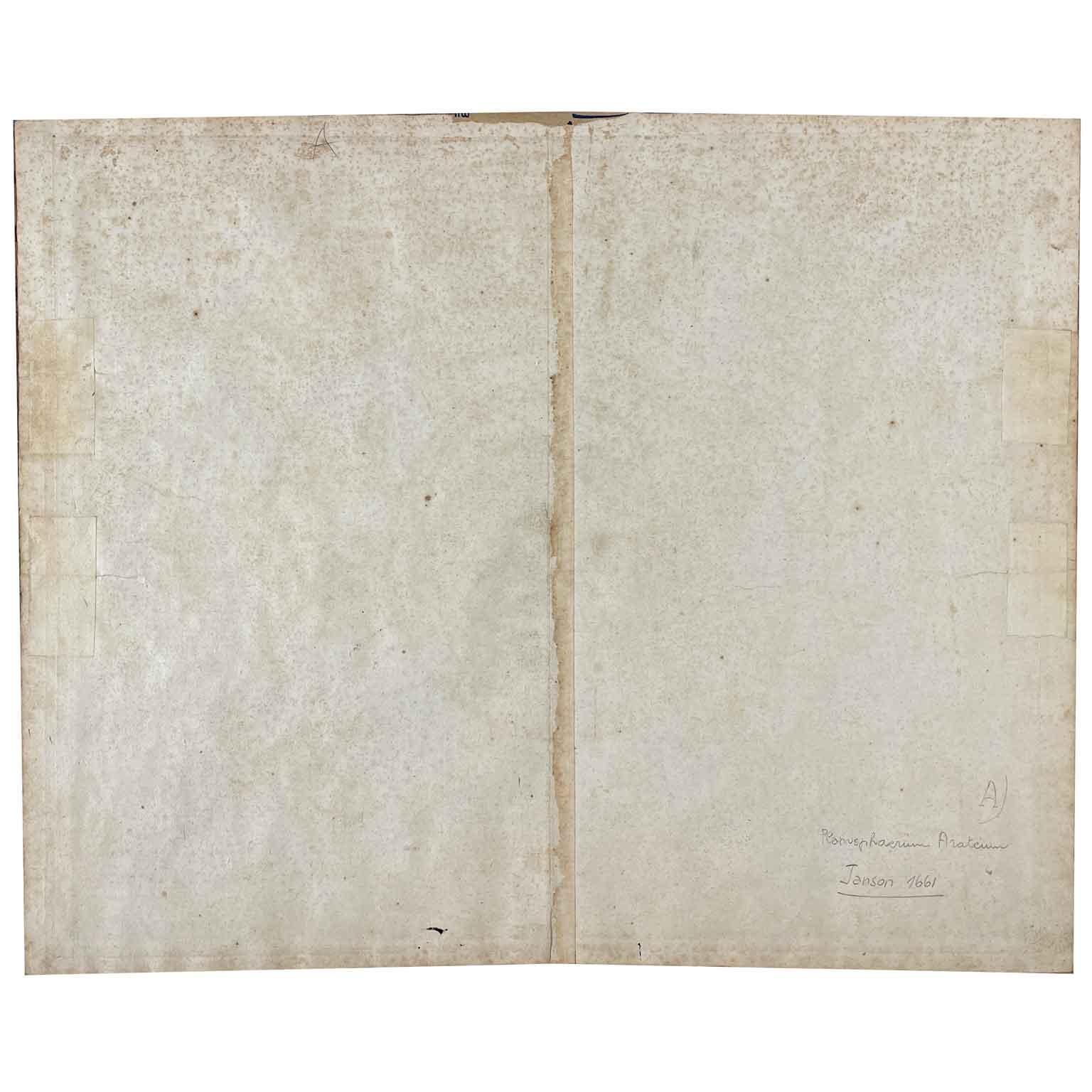 Coppia di Mappe Celesti  XVIII Secolo da Harmonia Macrocosmica Set di Due in vendita 10