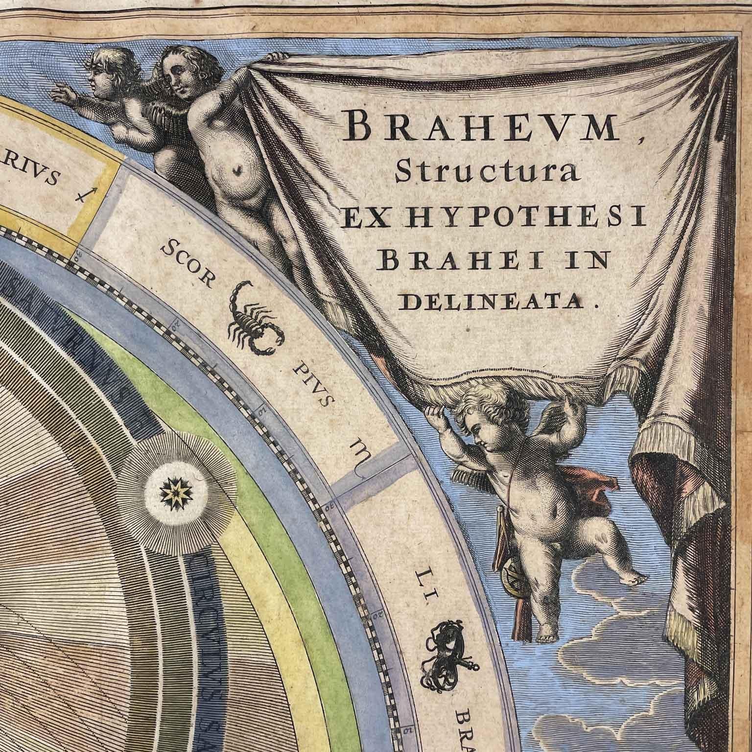 Coppia di Mappe Celesti  XVIII Secolo da Harmonia Macrocosmica Set di Due in vendita 1