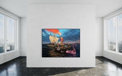 "A Smooth Sea Never Made A Skilled Sailor " By Andreas Claussen, Surreal Oil