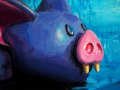 "Abbi un buon sistema di navigazione", dipinto surreale di un astronauta