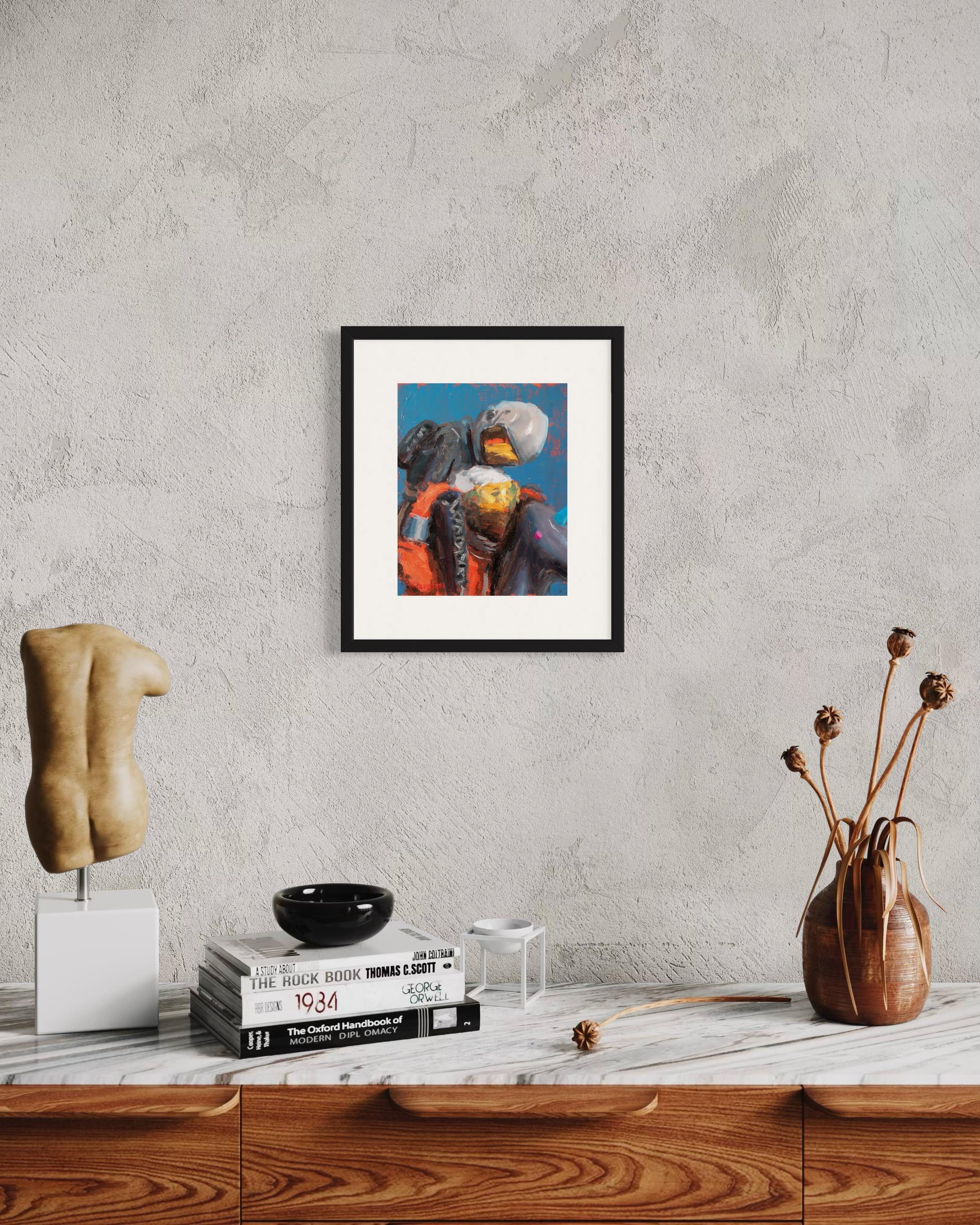„I Carry You Study“ (2023) von Andreas Claussen, Original-Ölgemälde auf Tafel im Angebot 9