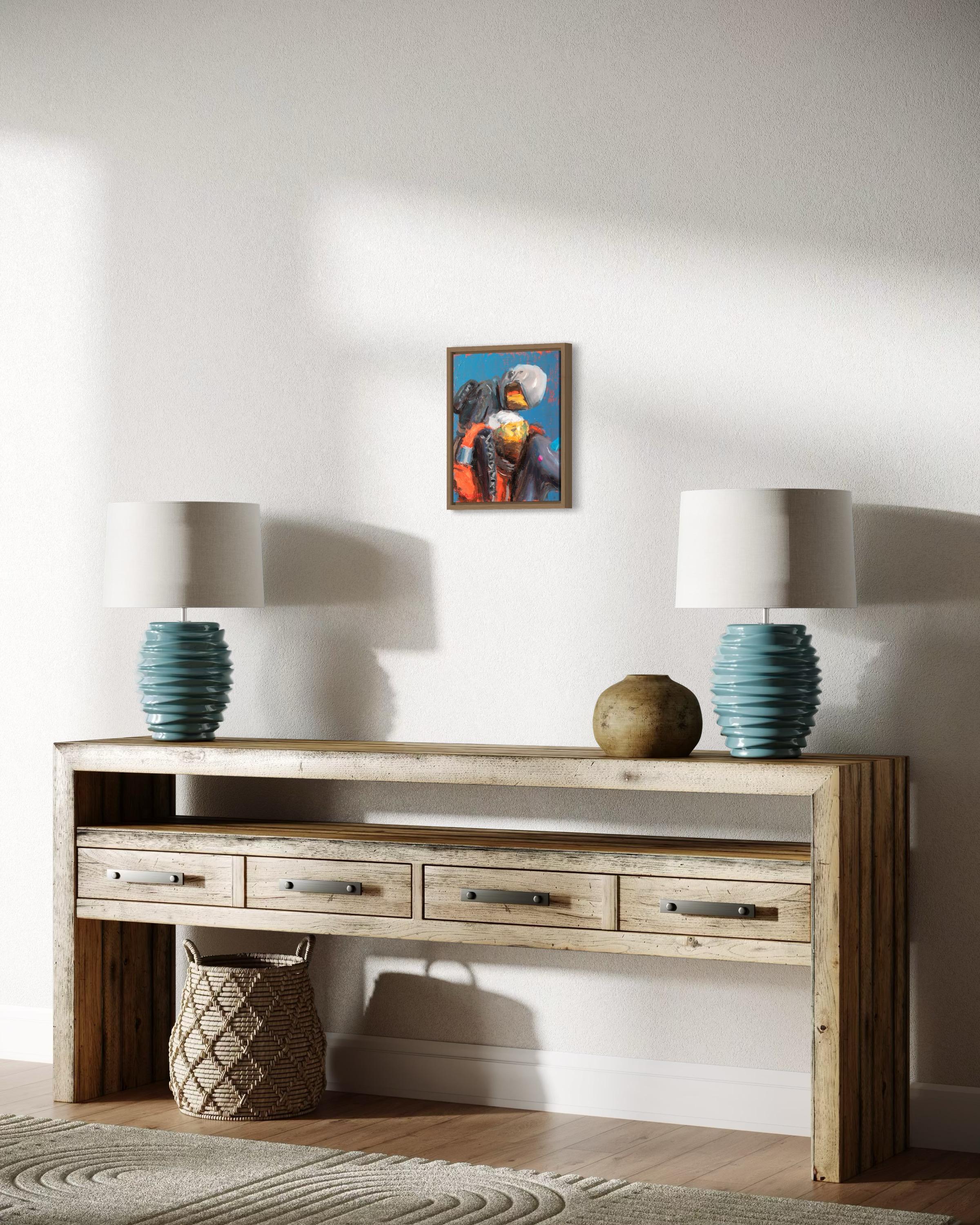 „I Carry You Study“ (2023) von Andreas Claussen, Original-Ölgemälde auf Tafel im Angebot 8