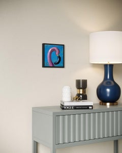 "Inflatable Flamingo II" (2024) Contemporary Realist Still-Life, Oil Painting