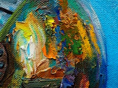 "Not Your Average Hero" di Andreas Claussen, dipinto surreale di un astronauta