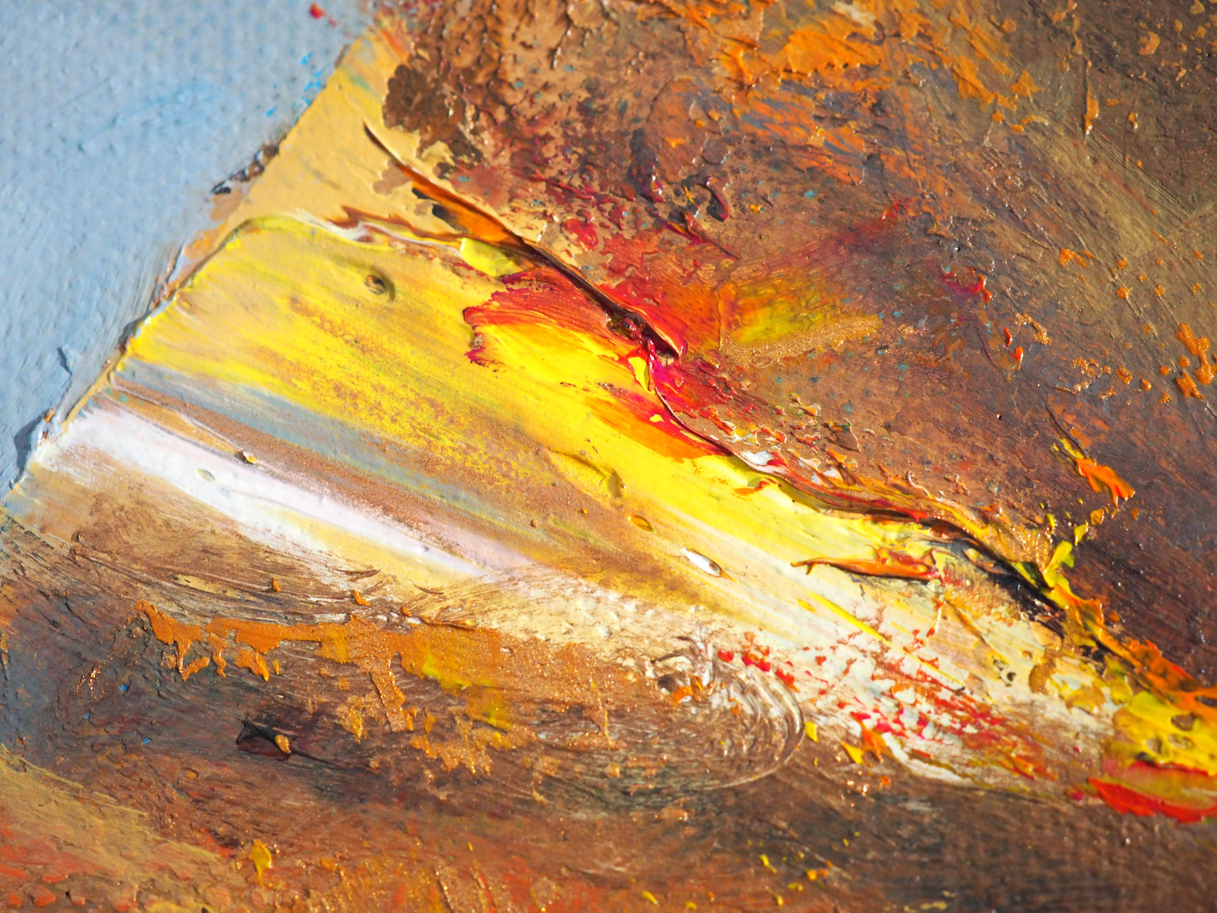 „Search“ von Andreas Claussen, Surreales Astronaut-Gemälde im Angebot 3