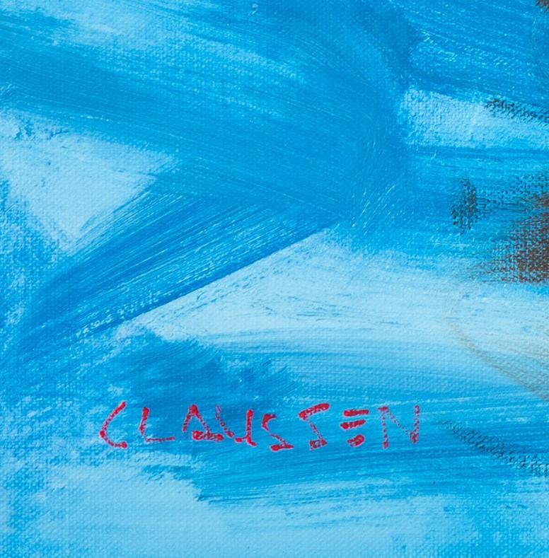„Search“ von Andreas Claussen, Surreales Astronaut-Gemälde im Angebot 7