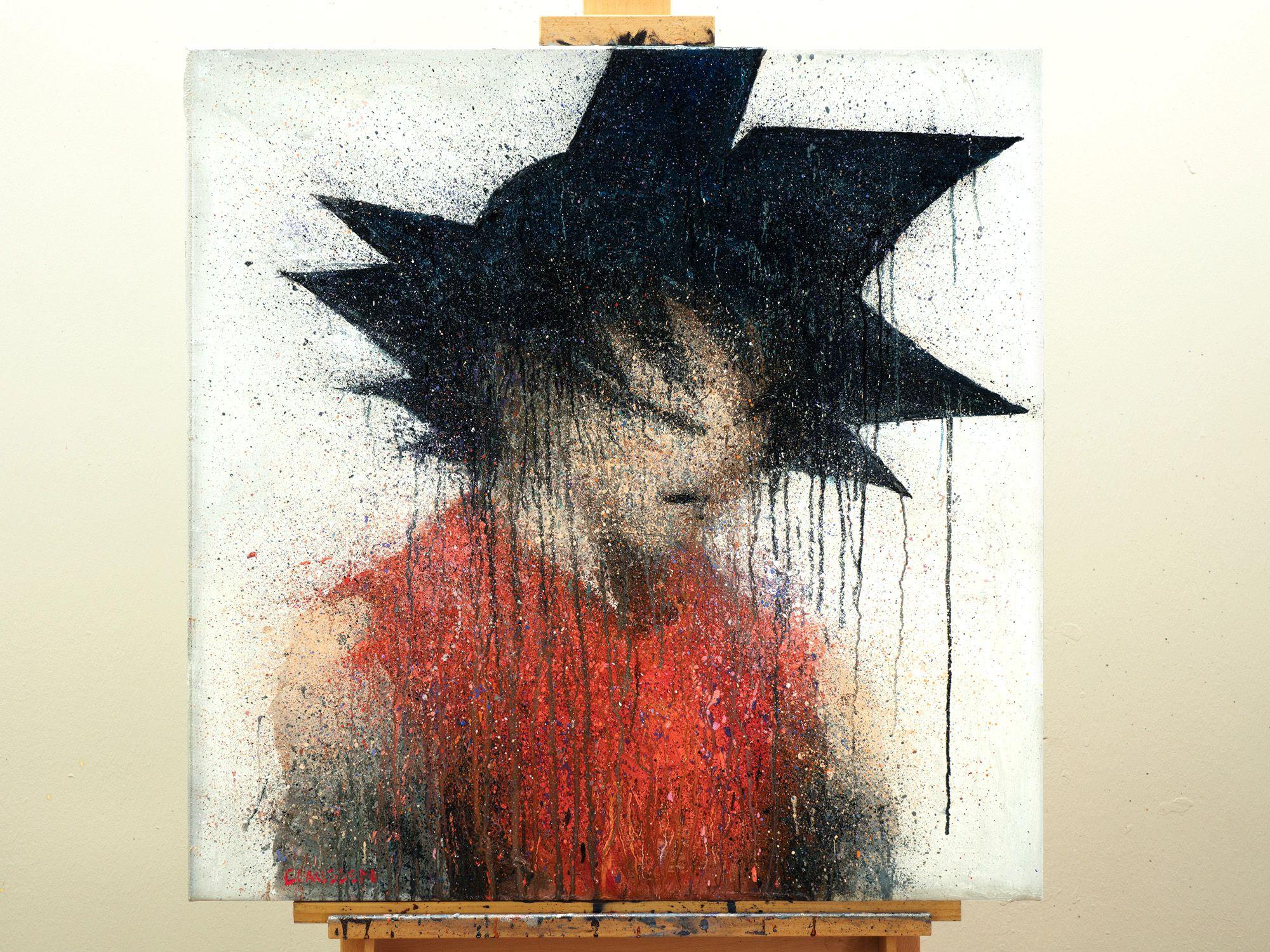 Son Goku 2020-08-30 :: Painting :: Impressionist :: This piece comes with an official certificate of authenticity signed by the artist :: Ready to Hang: Yes :: Signed: Yes :: Signature Location: bottom left :: Canvas :: Diagonal :: Original ::