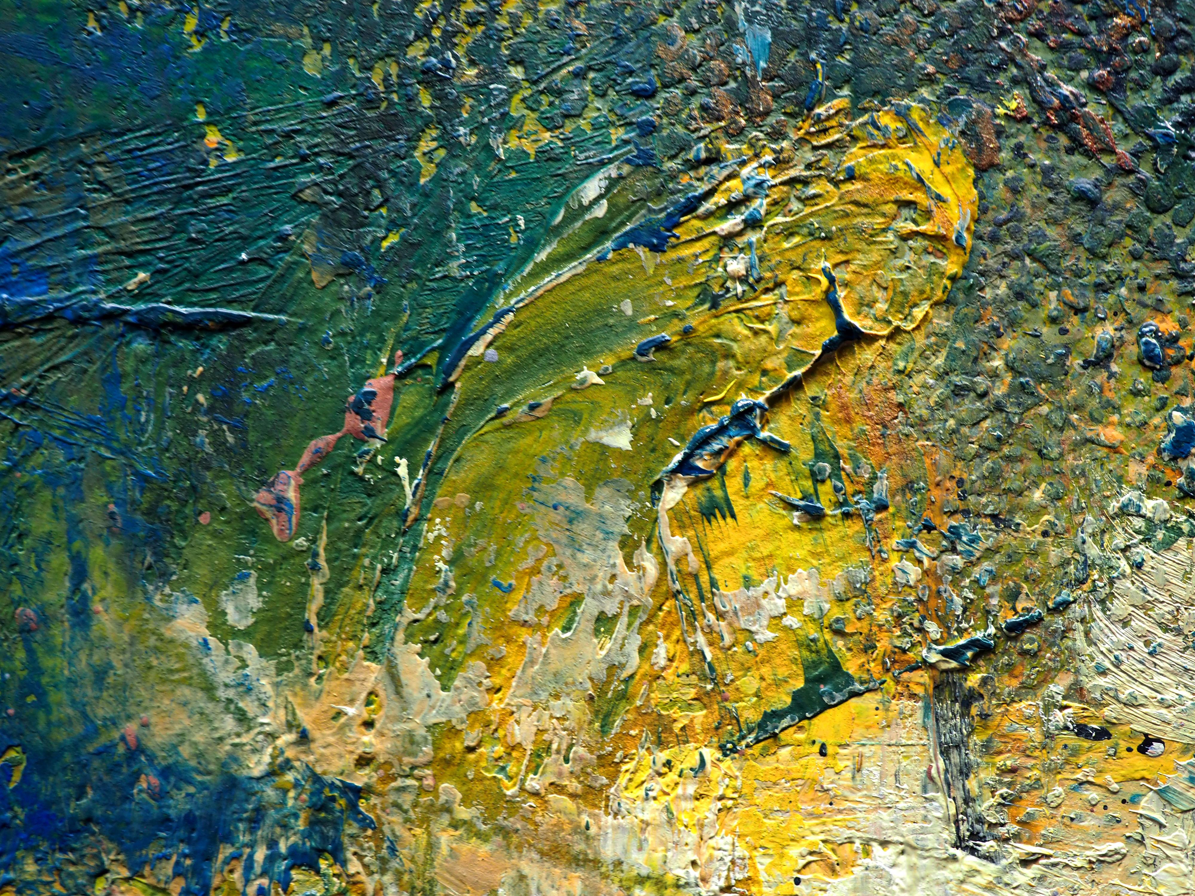 „You Are Not Alone Anymore“ – Ölgemälde mit einer Astronauten- und Aktfigur im Akt im Angebot 4