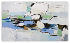 Fels und Fluss (Strömung) (Abstract Painting)