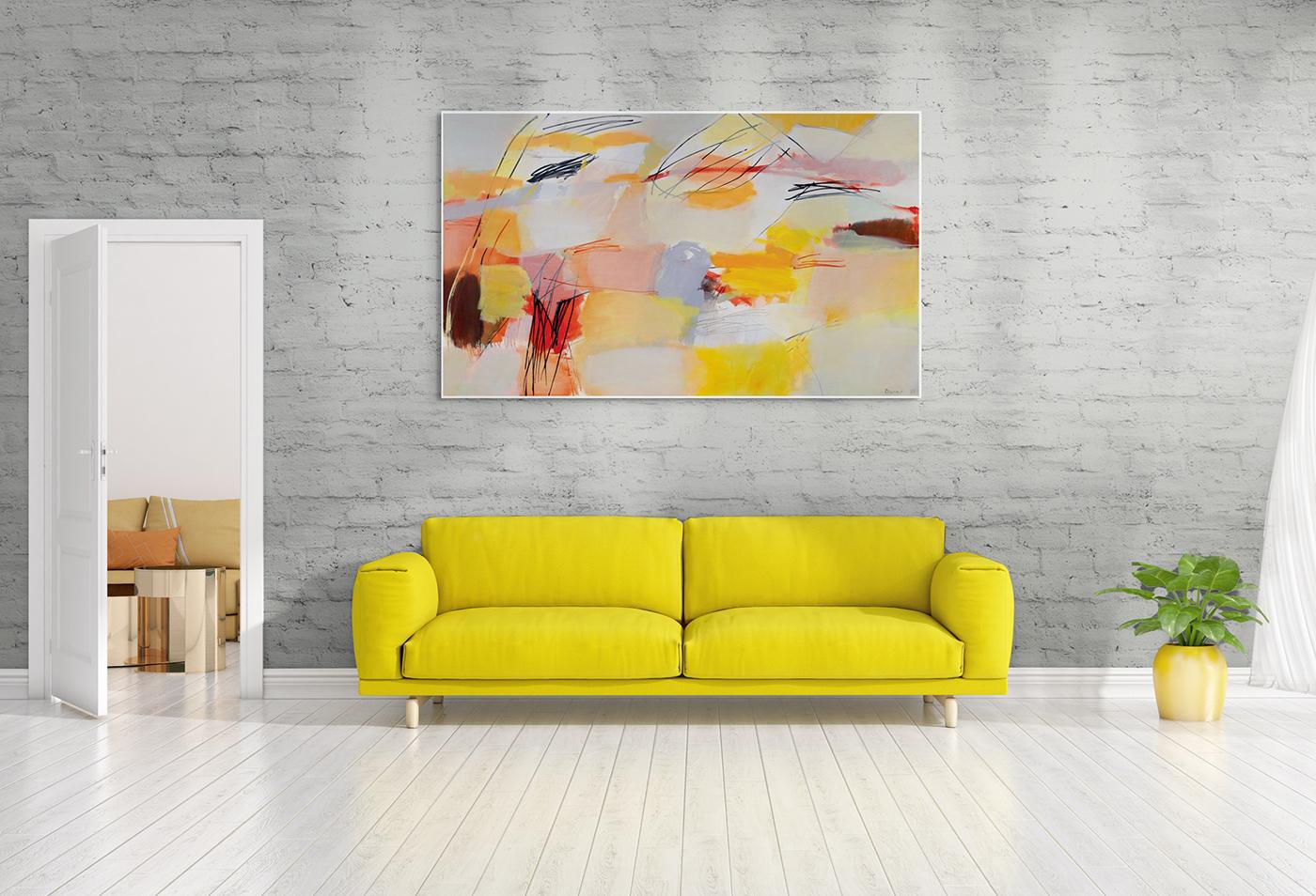 Sonnenbogen (Pittura astratta) - Painting di Andreas Durrer