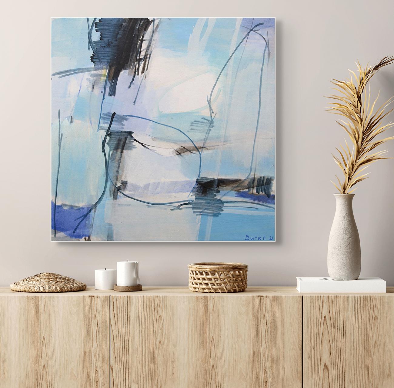 Spiegelung (Abstract Painting) For Sale 1