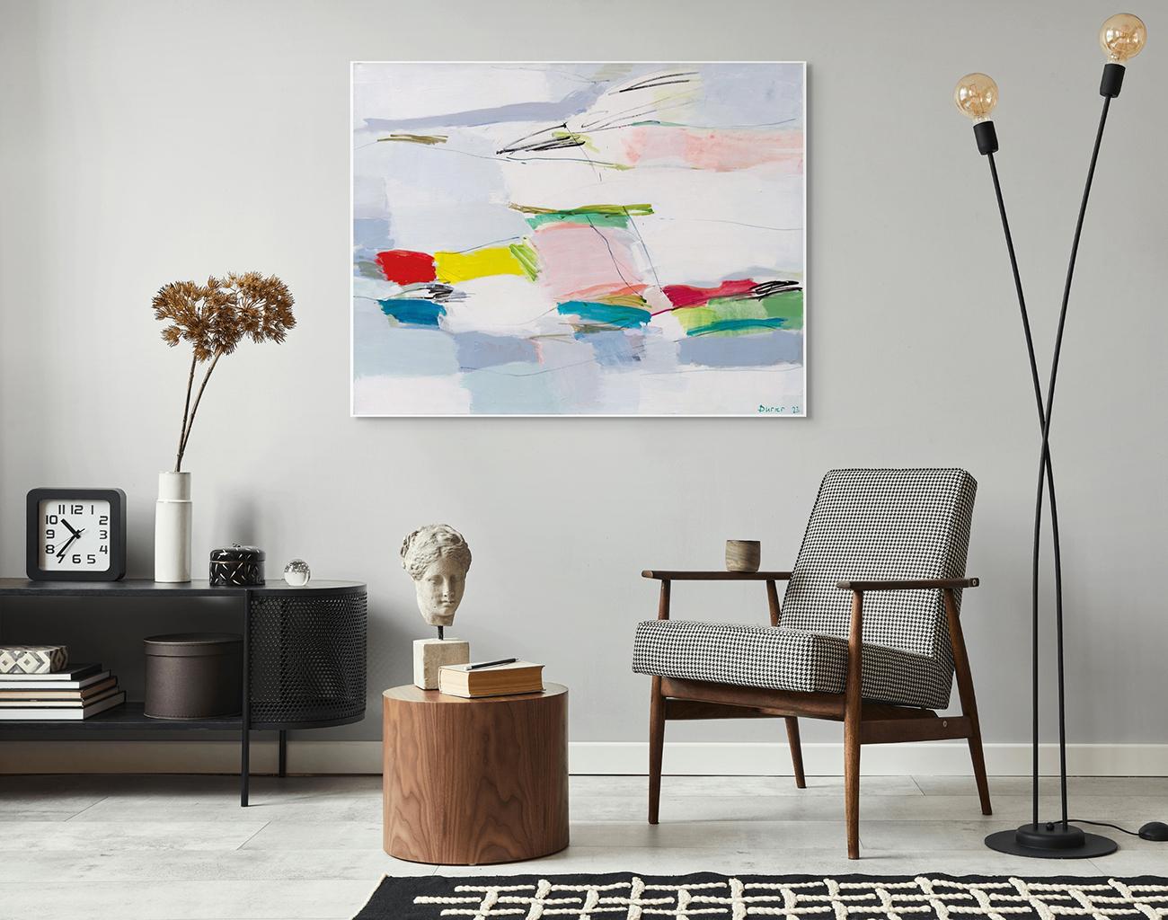 Zwischen Himmel und Erde (Abstract Painting) For Sale 1