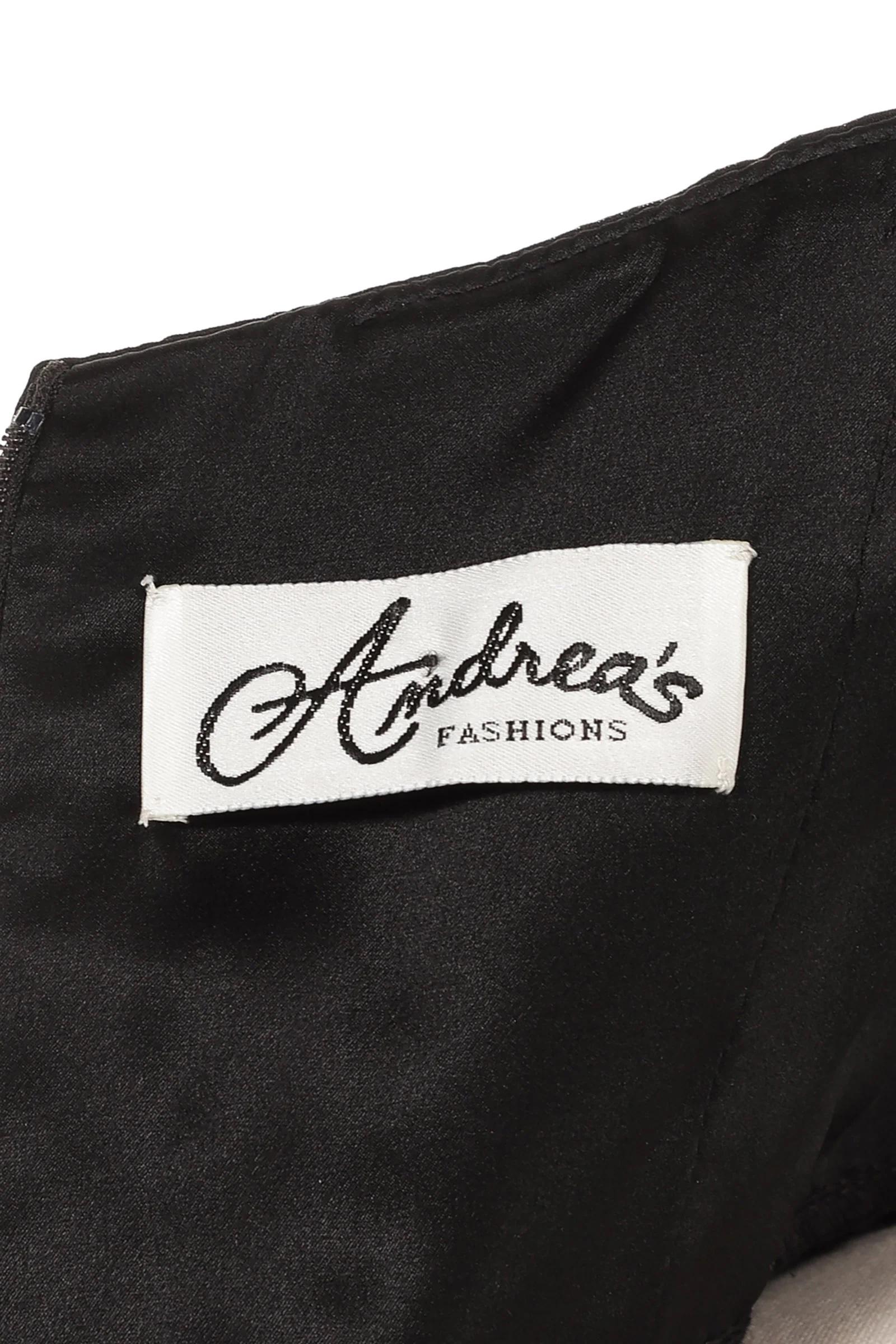 Andrea's Fashion Vintage Halter Evening Dress In Excellent Condition For Sale In New York, NY