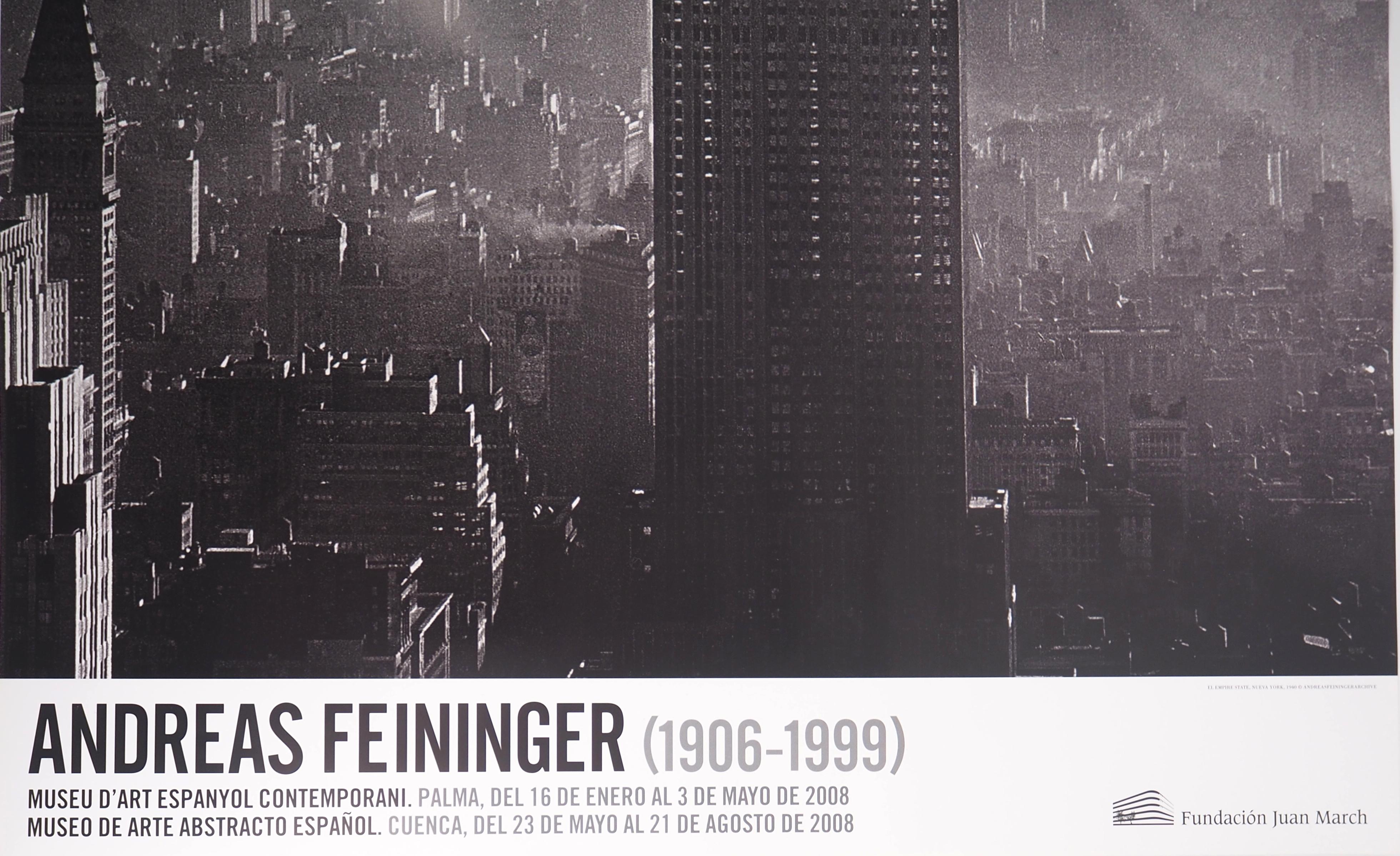 New York: Empire State Building – Quadrichromie-Plakat, 2008 (Grau), Landscape Print, von Andreas Feininger