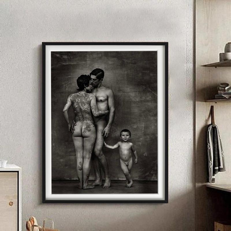 „DD, Tony & Rocco, LA“ – Tätowiertes Familienporträt, Kunstfotografie, 1996 im Angebot 4