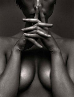 Judith II, Vienna - Black and White Closeup Nude, Fine Art Photography, 1997
