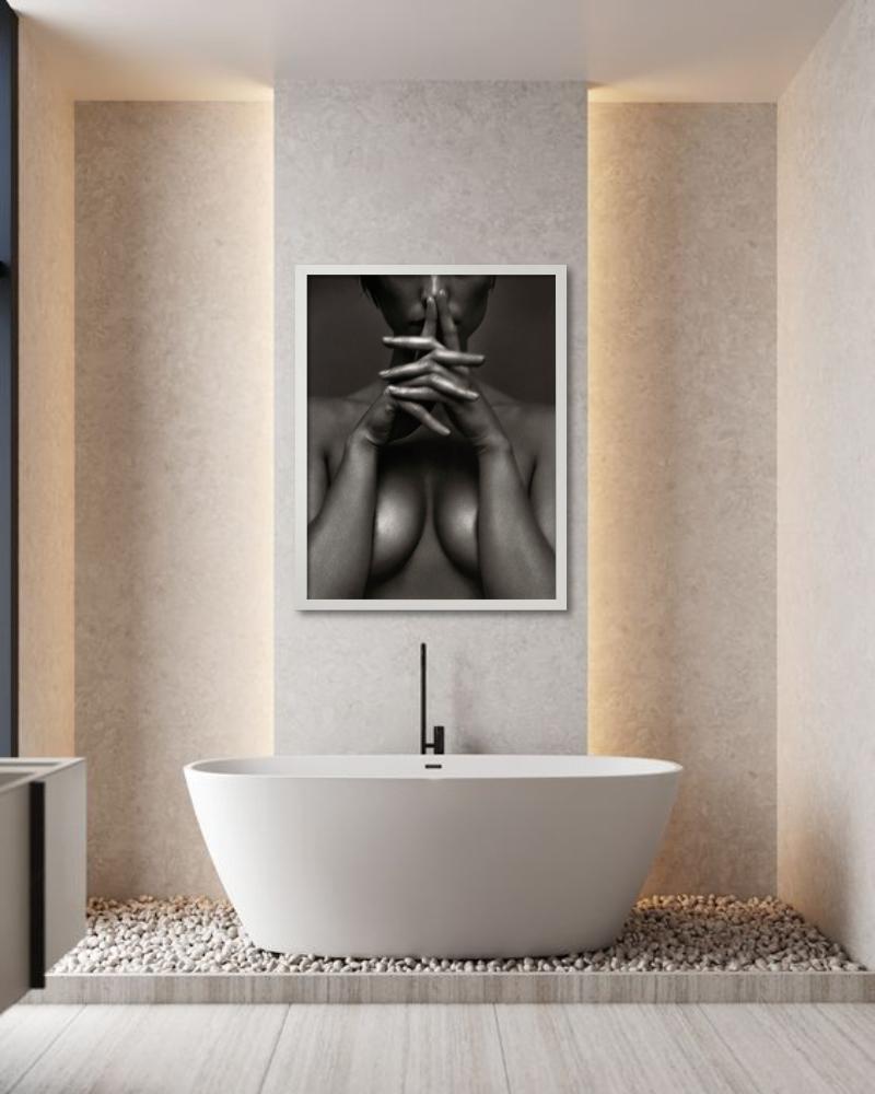 Judith II, Viena - Desnudo de cerca en blanco y negro, Fotografía artística, 1997 en venta 1