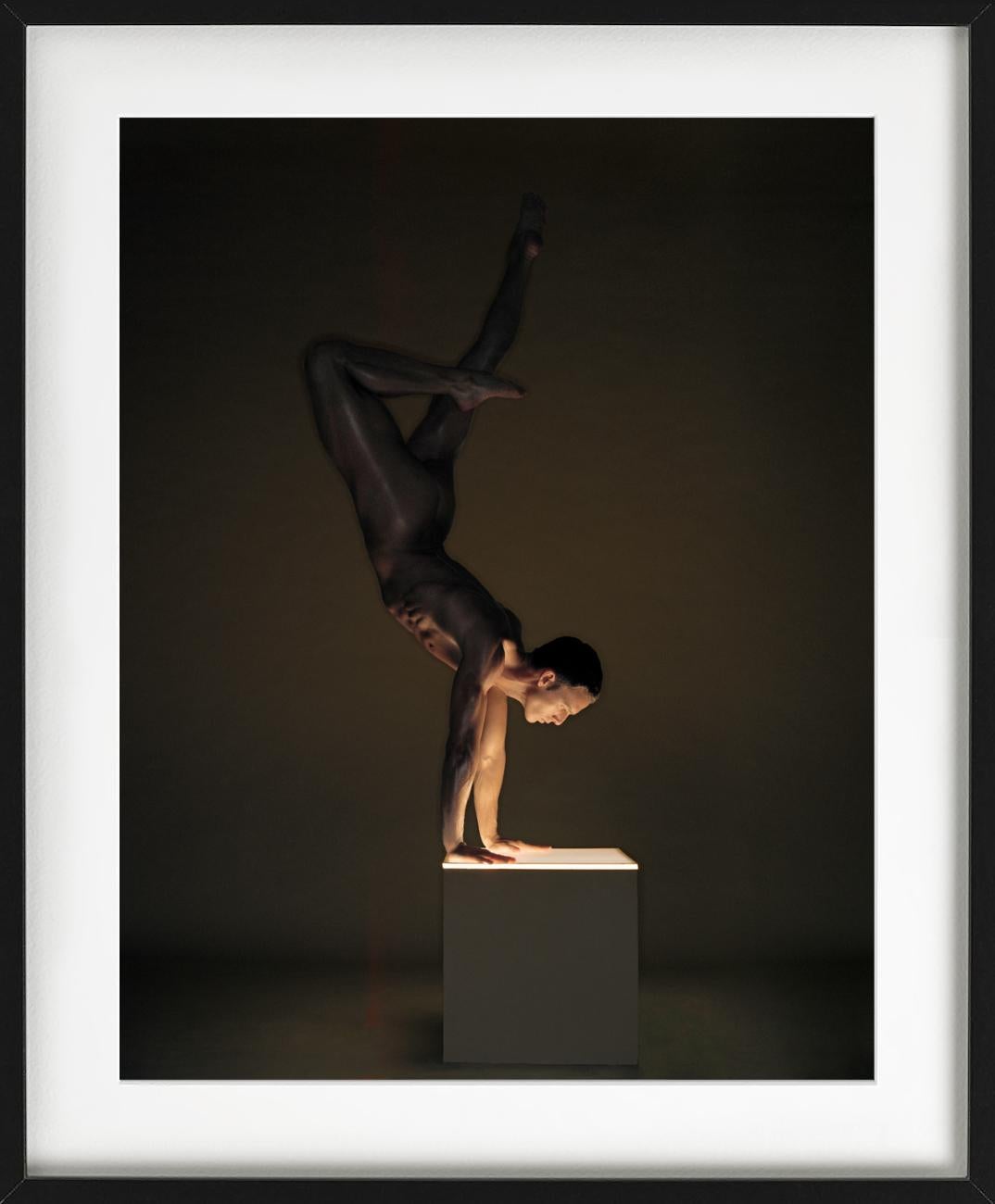 Mickey Vienna - male nude in acrobatic pose, Fine Art Photography, 2002 For Sale 1