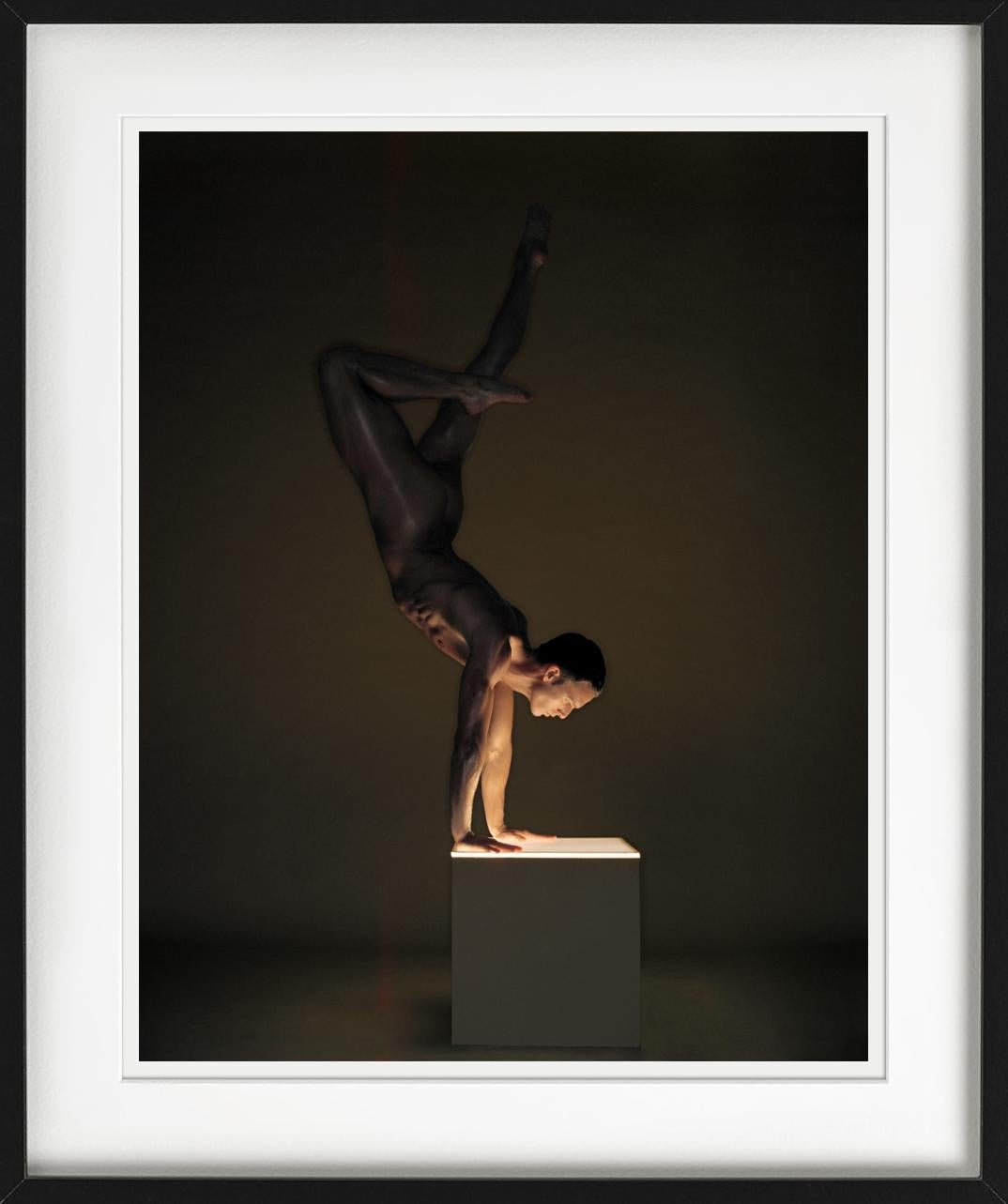Mickey Vienna - male nude in acrobatic pose, Fine Art Photography, 2002 For Sale 2
