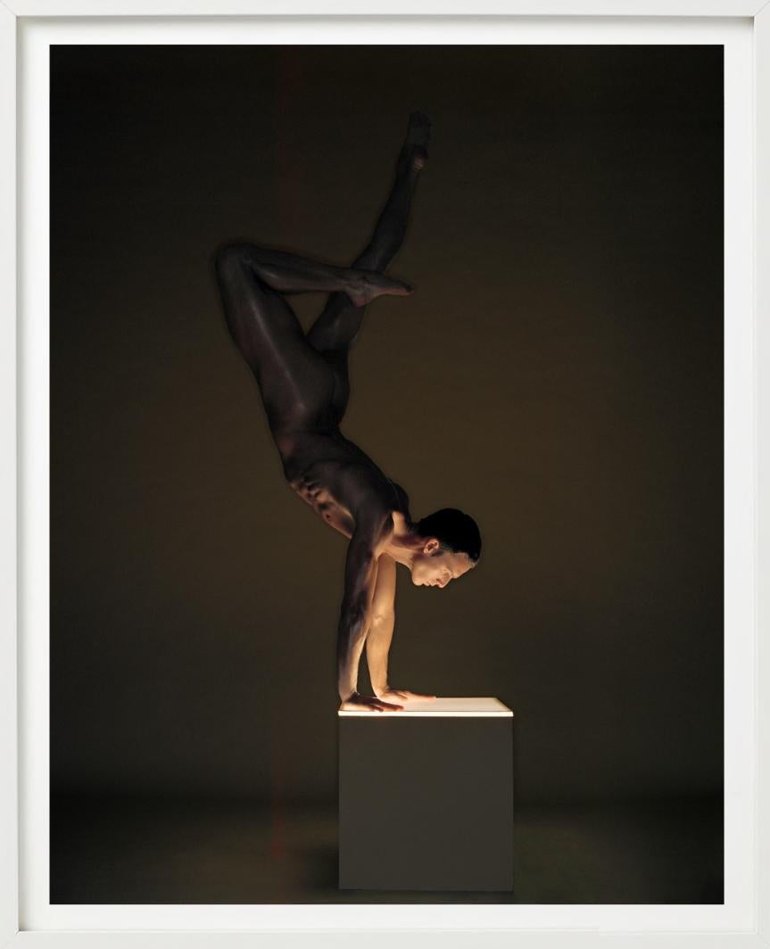 Mickey Vienna - male nude in acrobatic pose, Fine Art Photography, 2002 For Sale 4