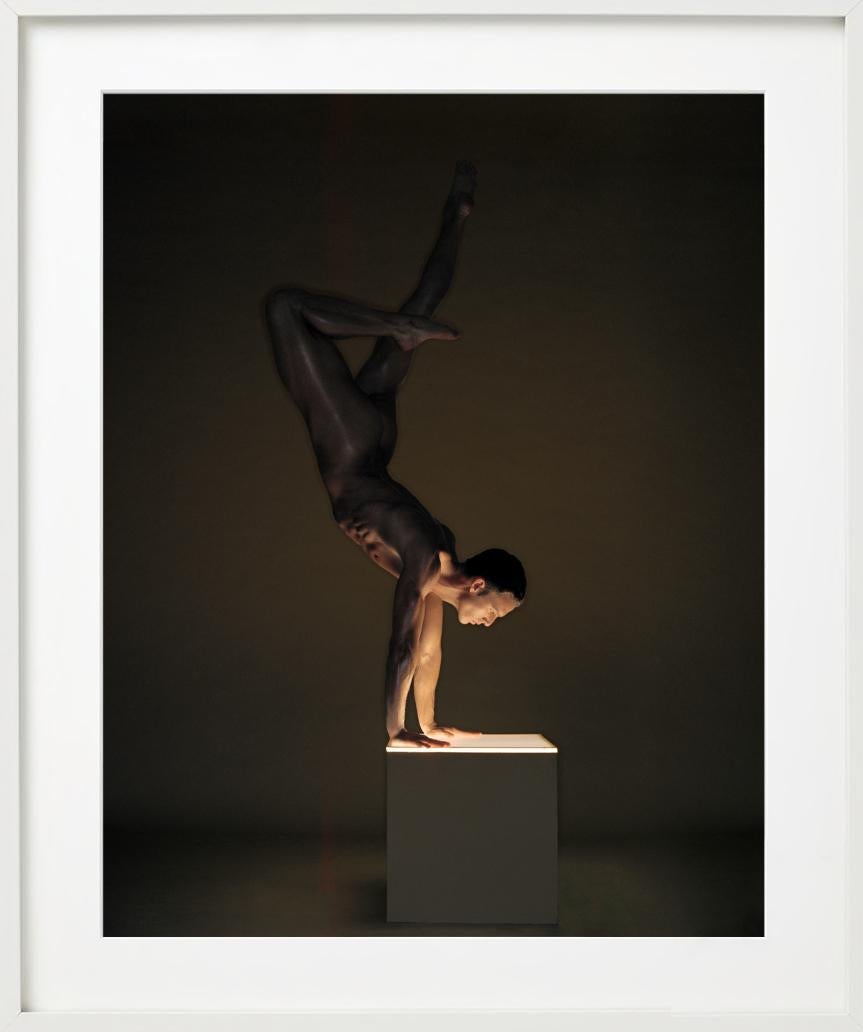Mickey Vienna - male nude in acrobatic pose, Fine Art Photography, 2002 For Sale 5