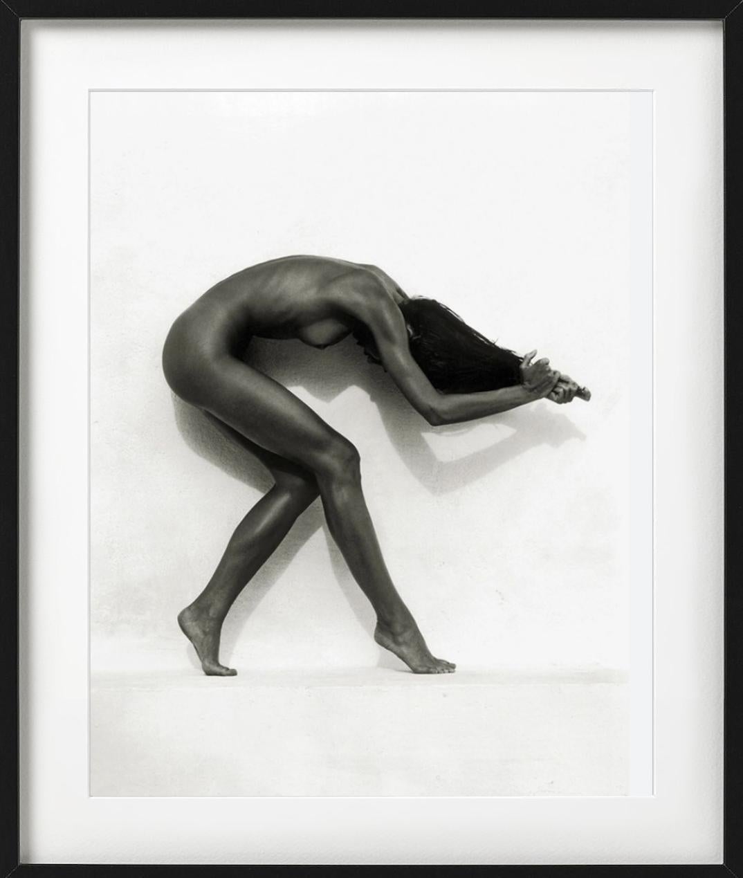 Ulrica, Mykonos - acrobatic nude, fine art photography, 1993 - Photograph by Andreas H. Bitesnich