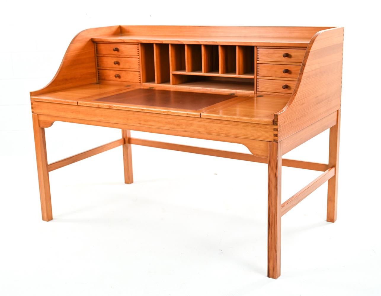 Andreas Hansen Danish Mid-Century Pine Desk & Desk Chair 7