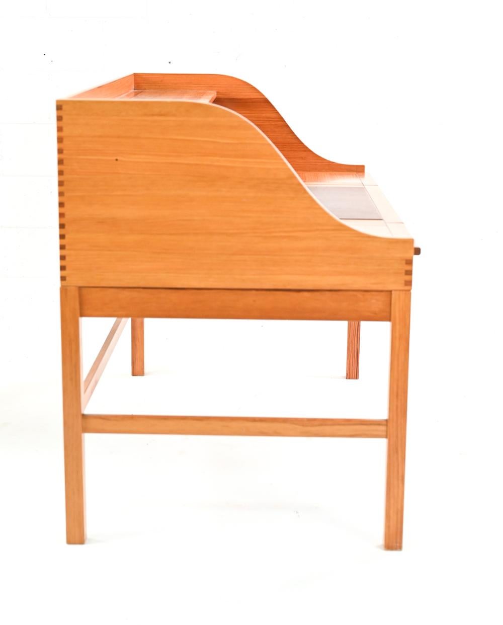 Andreas Hansen Danish Mid-Century Pine Desk & Desk Chair 13