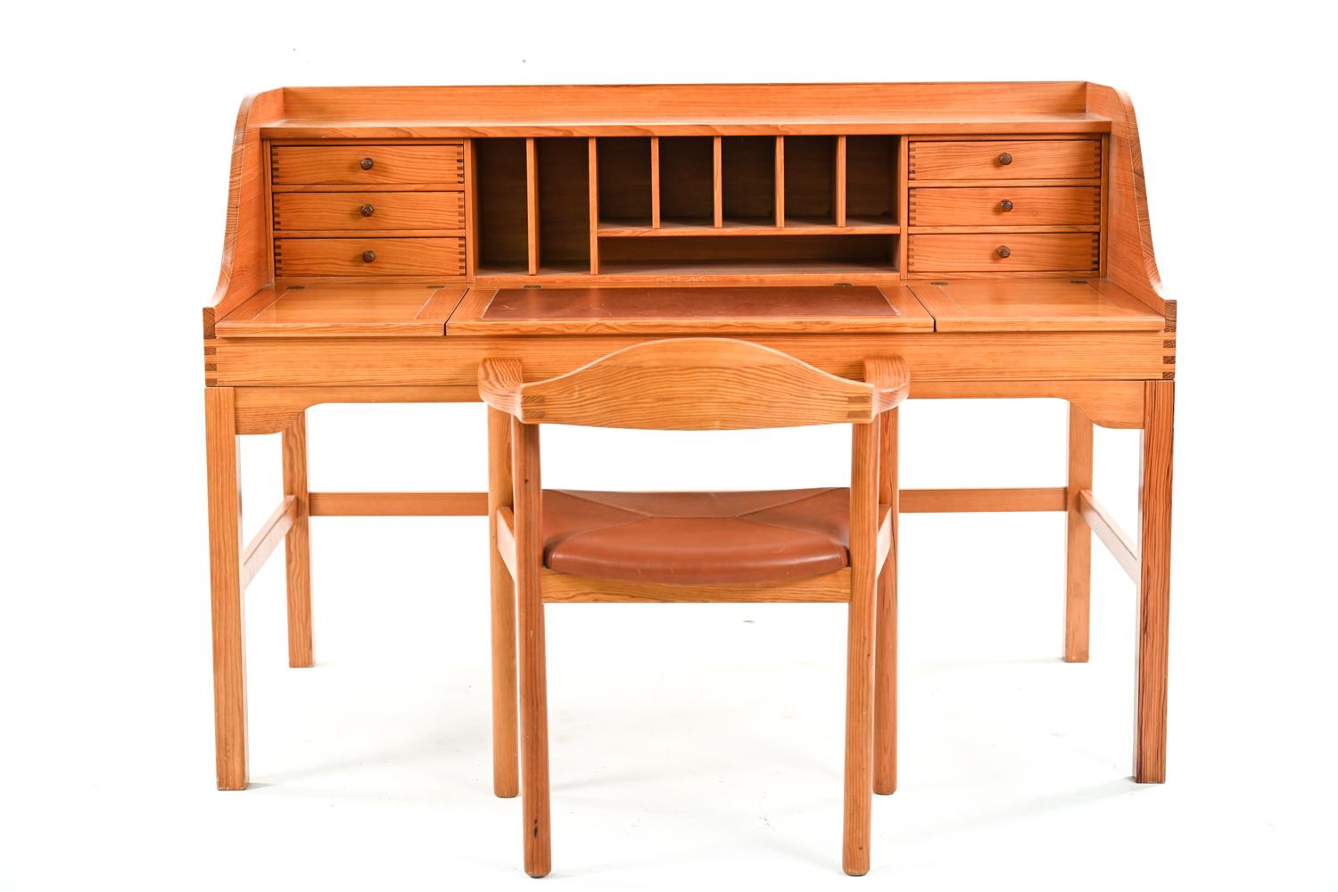 pine desk chair
