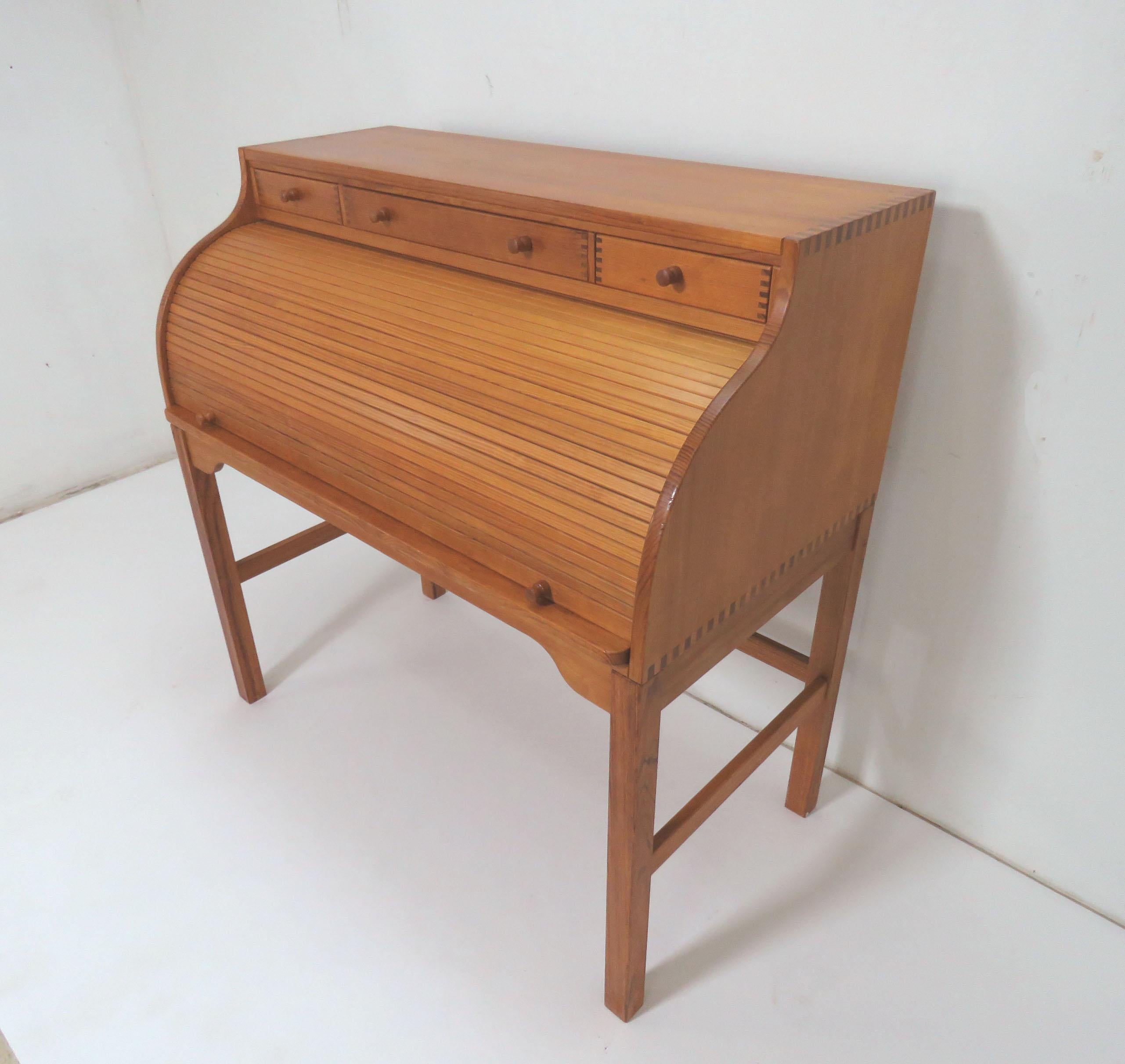 Andreas Hansen Danish Roll Top Writing Desk 3