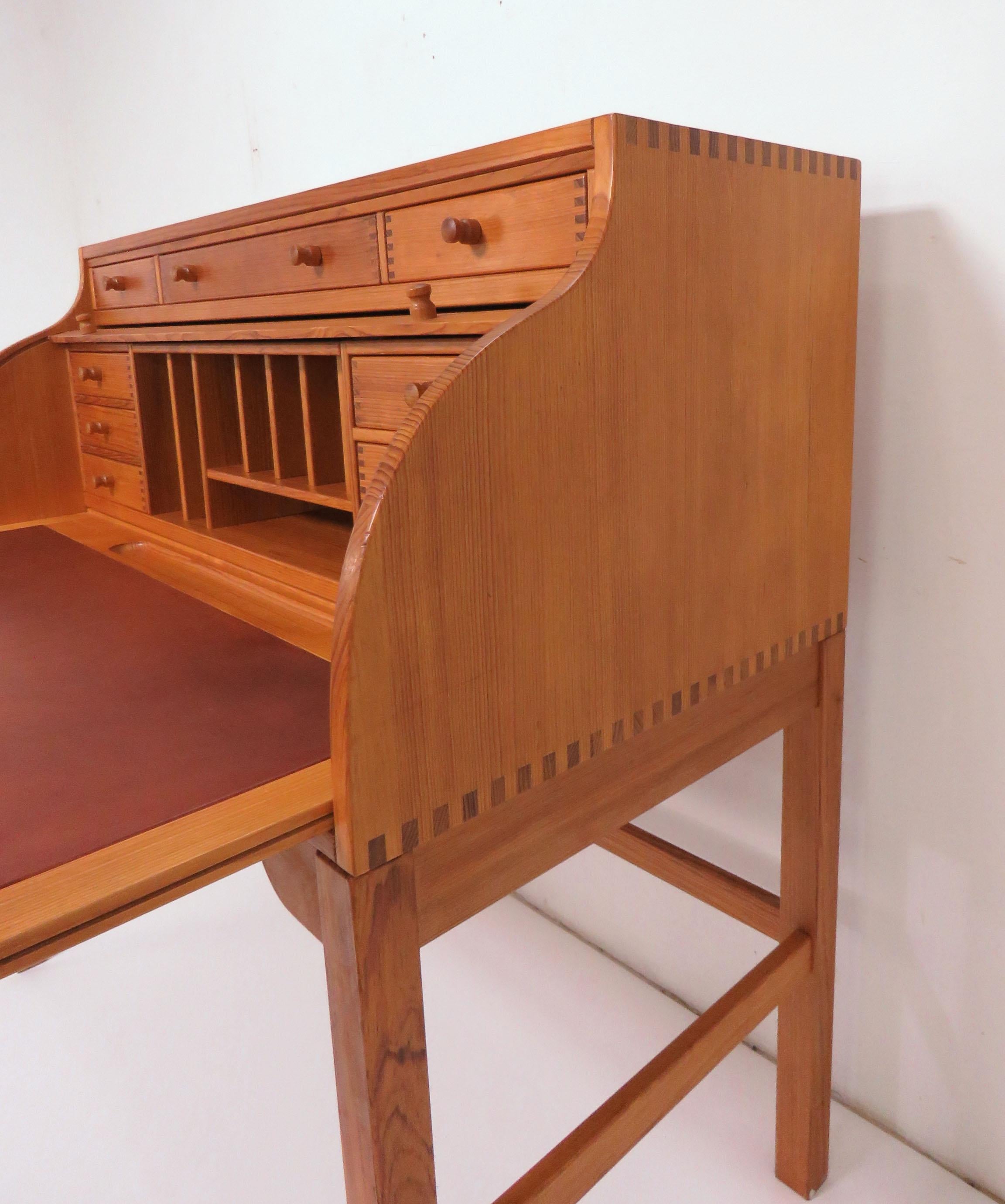 Andreas Hansen Danish Roll Top Writing Desk 1