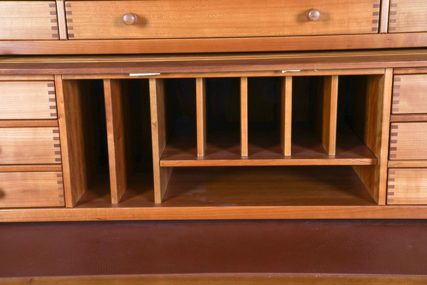 Andreas Hansen for Hadsten Teak Roll-Top Secretary Desk, Circa 1970's 5