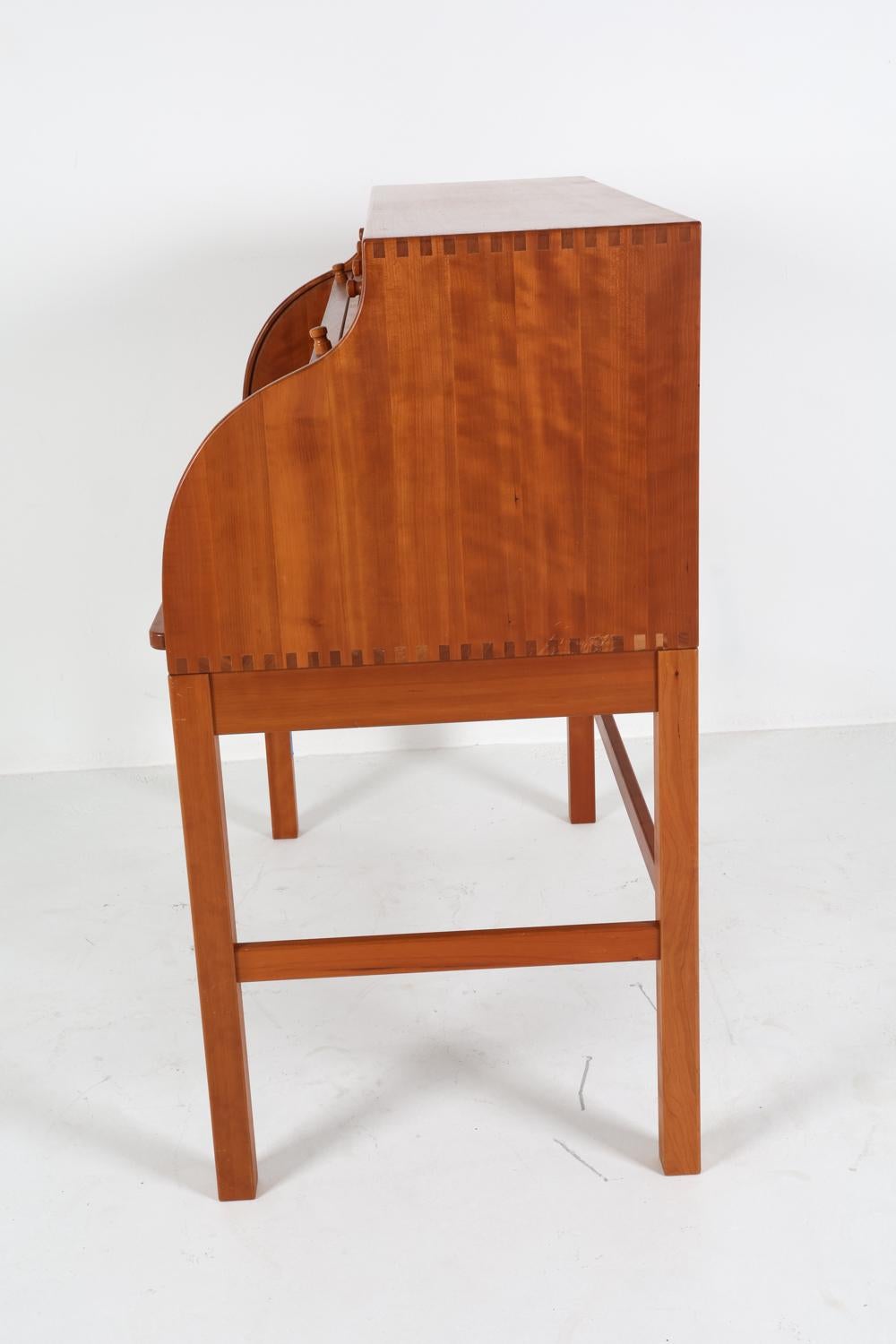 Andreas Hansen for Hadsten Teak Roll-Top Secretary Desk, Circa 1970's 8
