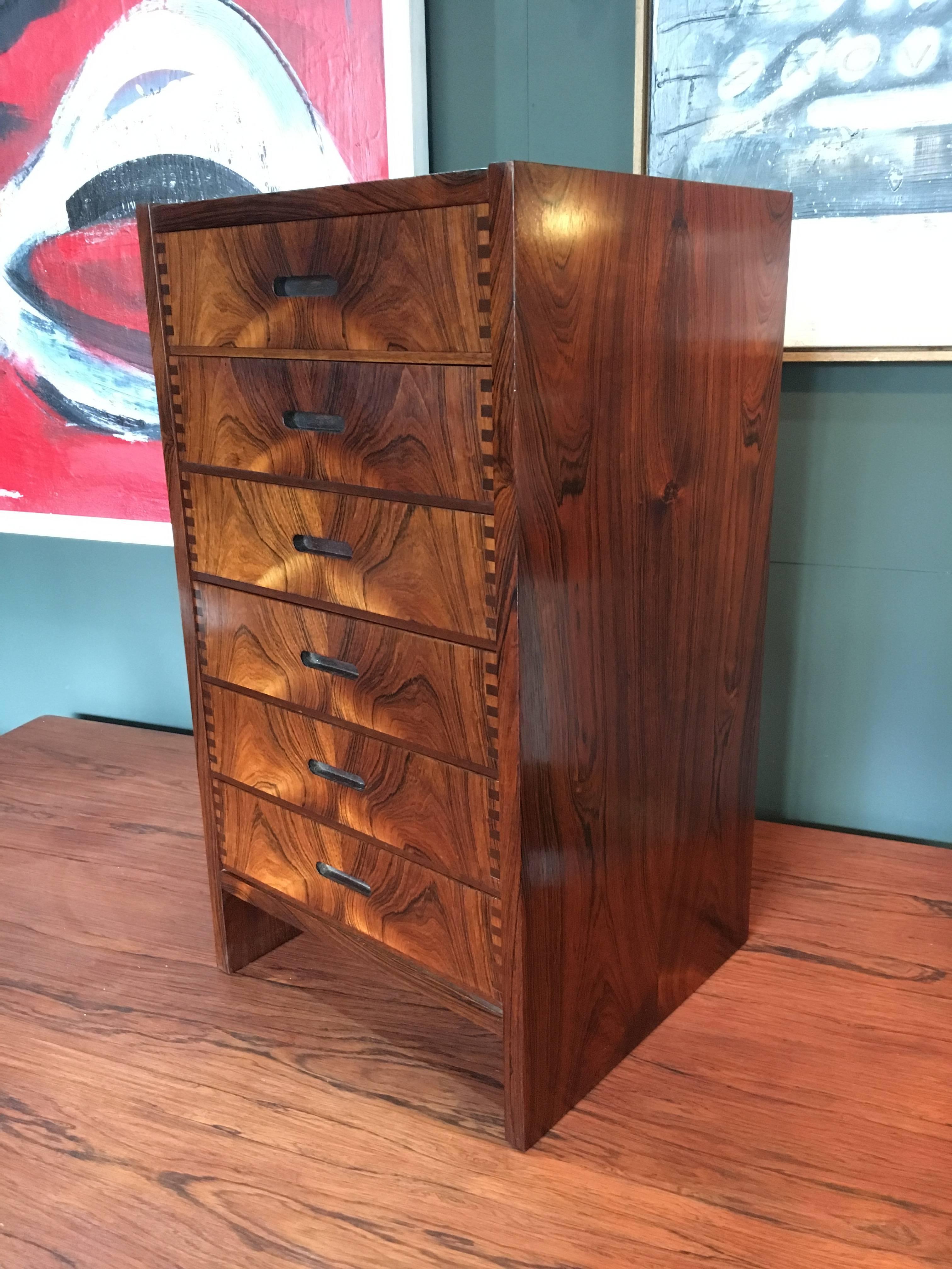 Andreas Hansen, Midcentury Rosewood Chest of Drawers 9