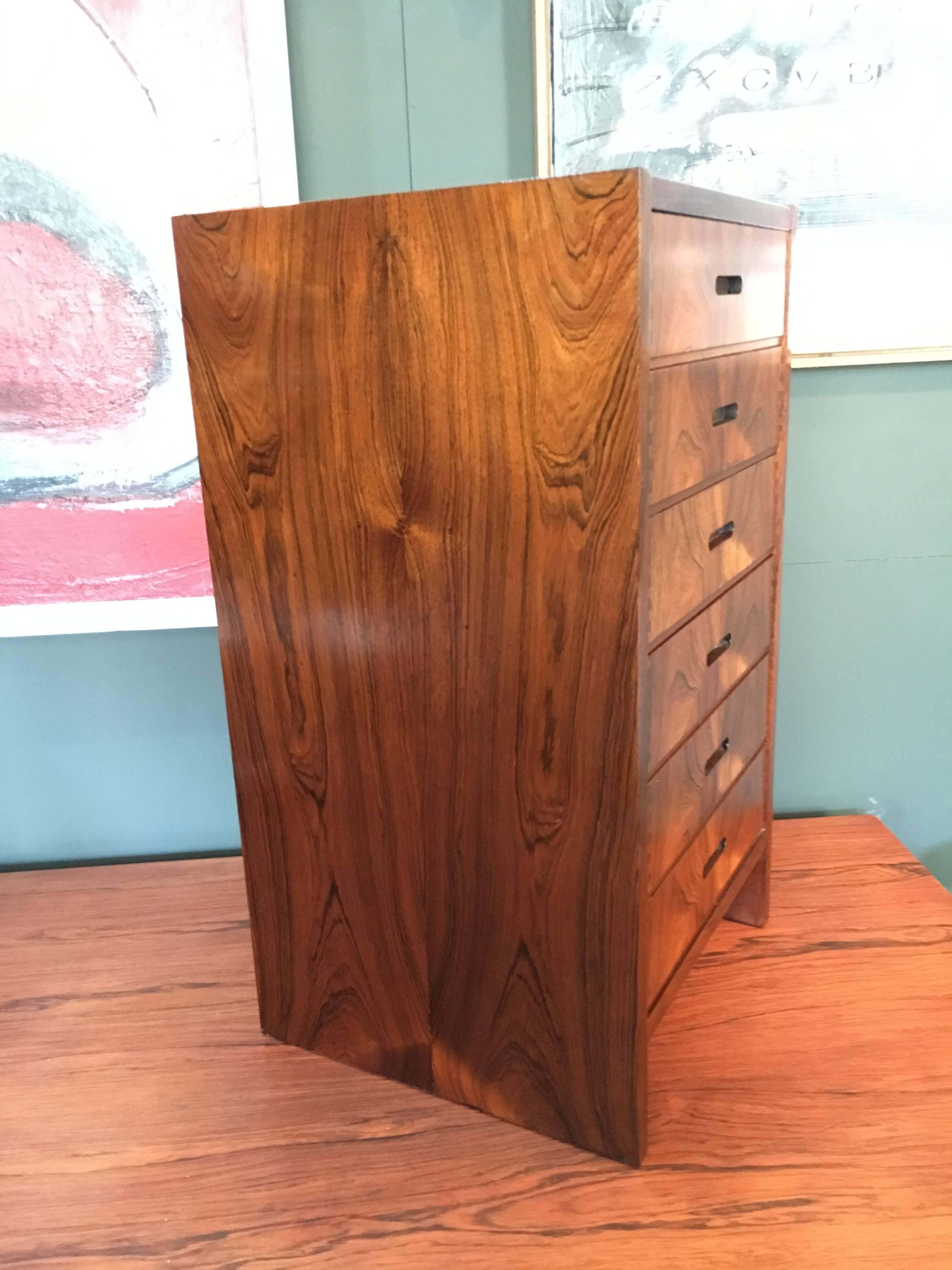 Andreas Hansen, Midcentury Rosewood Chest of Drawers 10