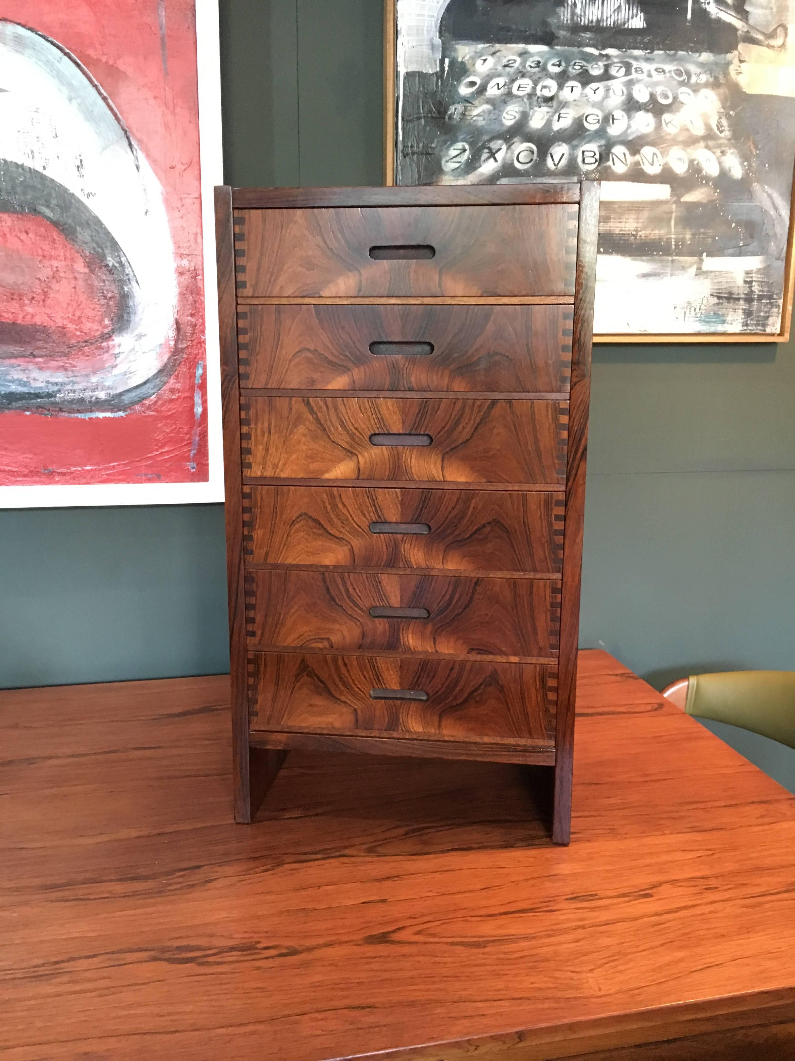 Andreas Hansen, Midcentury Rosewood Chest of Drawers 11