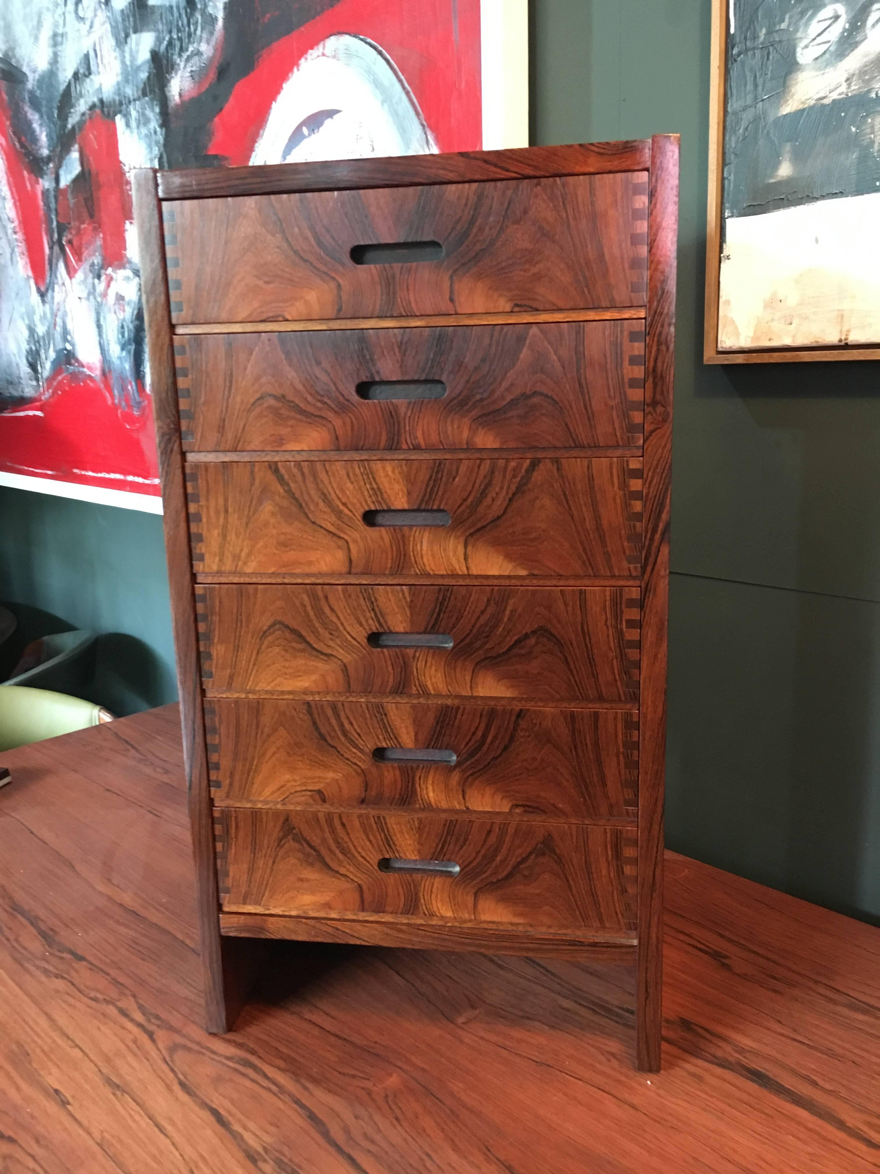 Andreas Hansen, Midcentury Rosewood Chest of Drawers 1