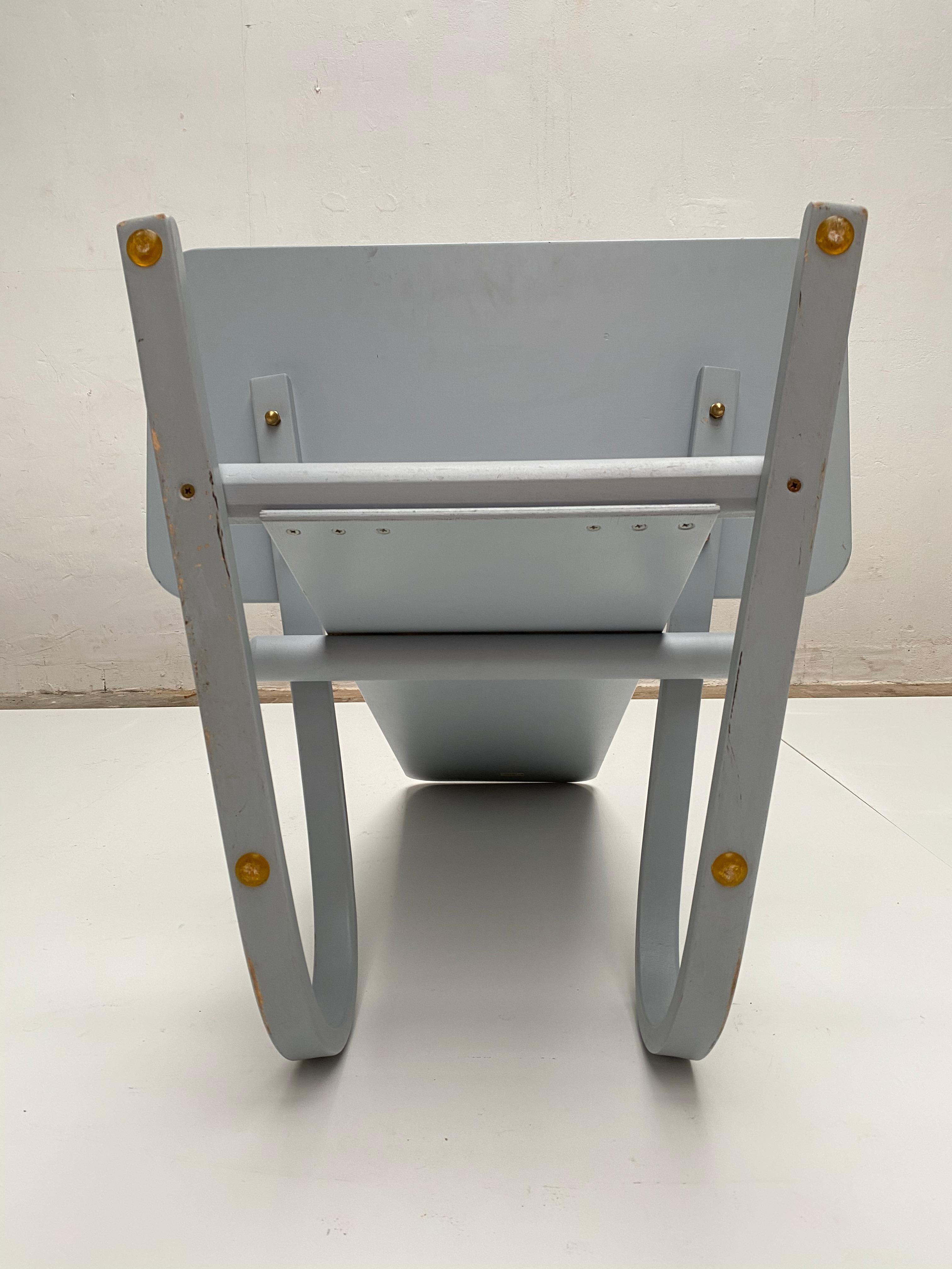 Scandinavian Modern Andreas Hansen Plywood Cantilever Lounge Chair Hyllinge Mobler, Denmark, 1987
