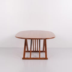Andreas Hansen Safari coffee table in solid light wood for Haslev Møbelsnedkeri