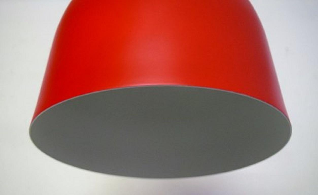 Danish Andreas Lund and Jacob Rudbeck for Normann Copenhagen. Bell pendant in red. For Sale