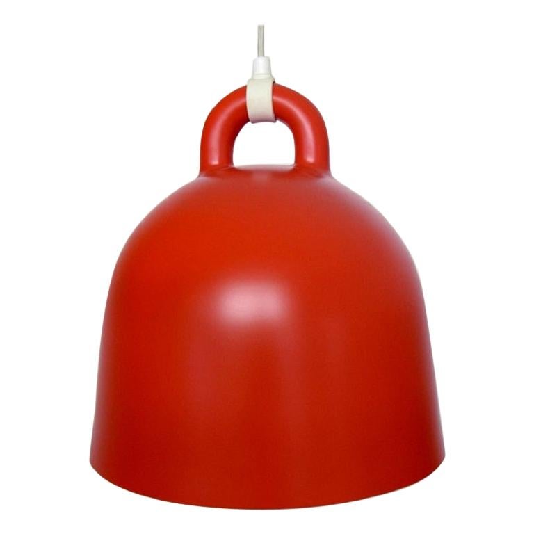 Andreas Lund and Jacob Rudbeck for Normann Copenhagen. Bell pendant in red. For Sale