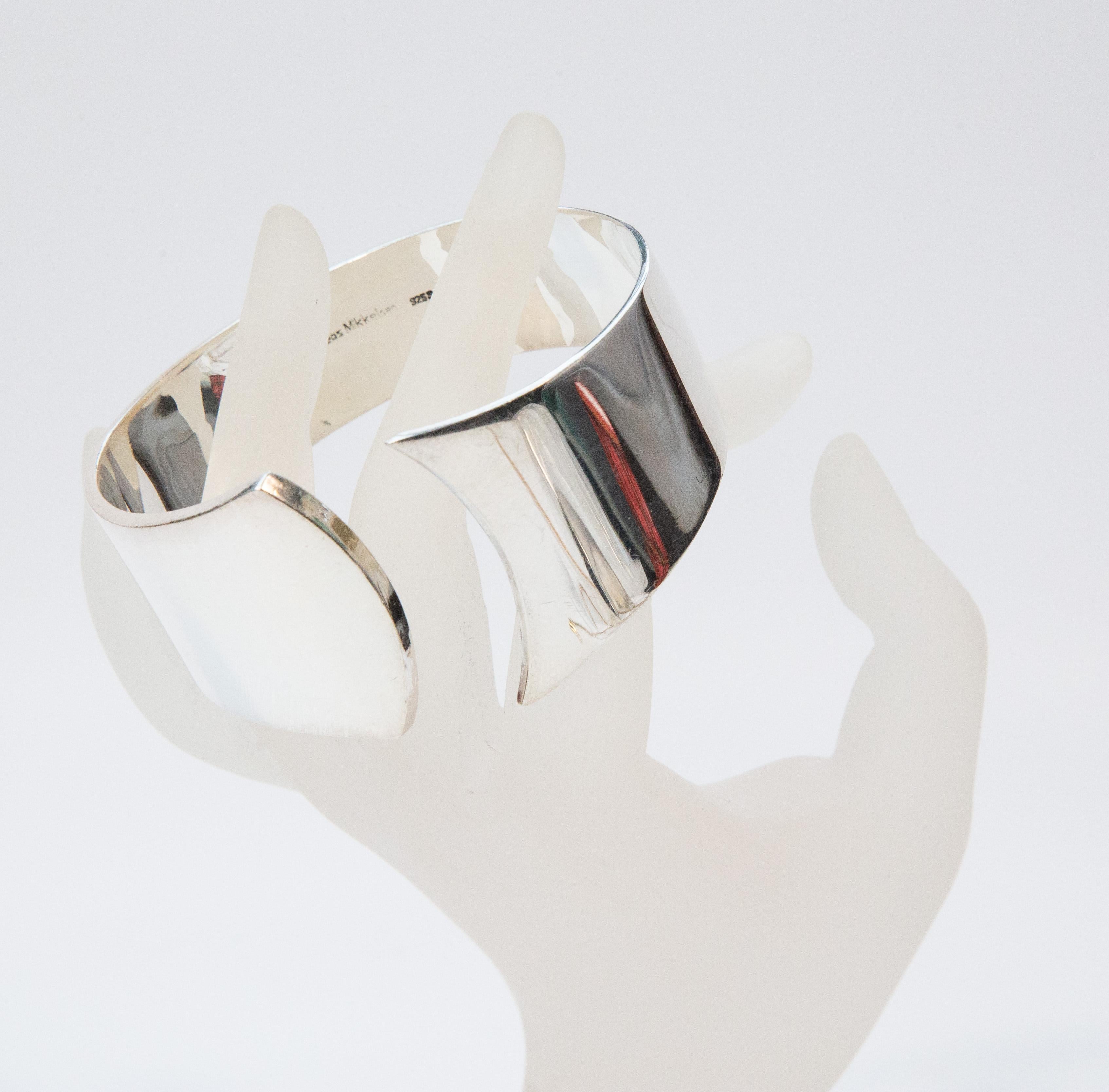 Andreas Mikkelsen Denmark Bracciale in argento Sterling Design Modernista in vendita 7