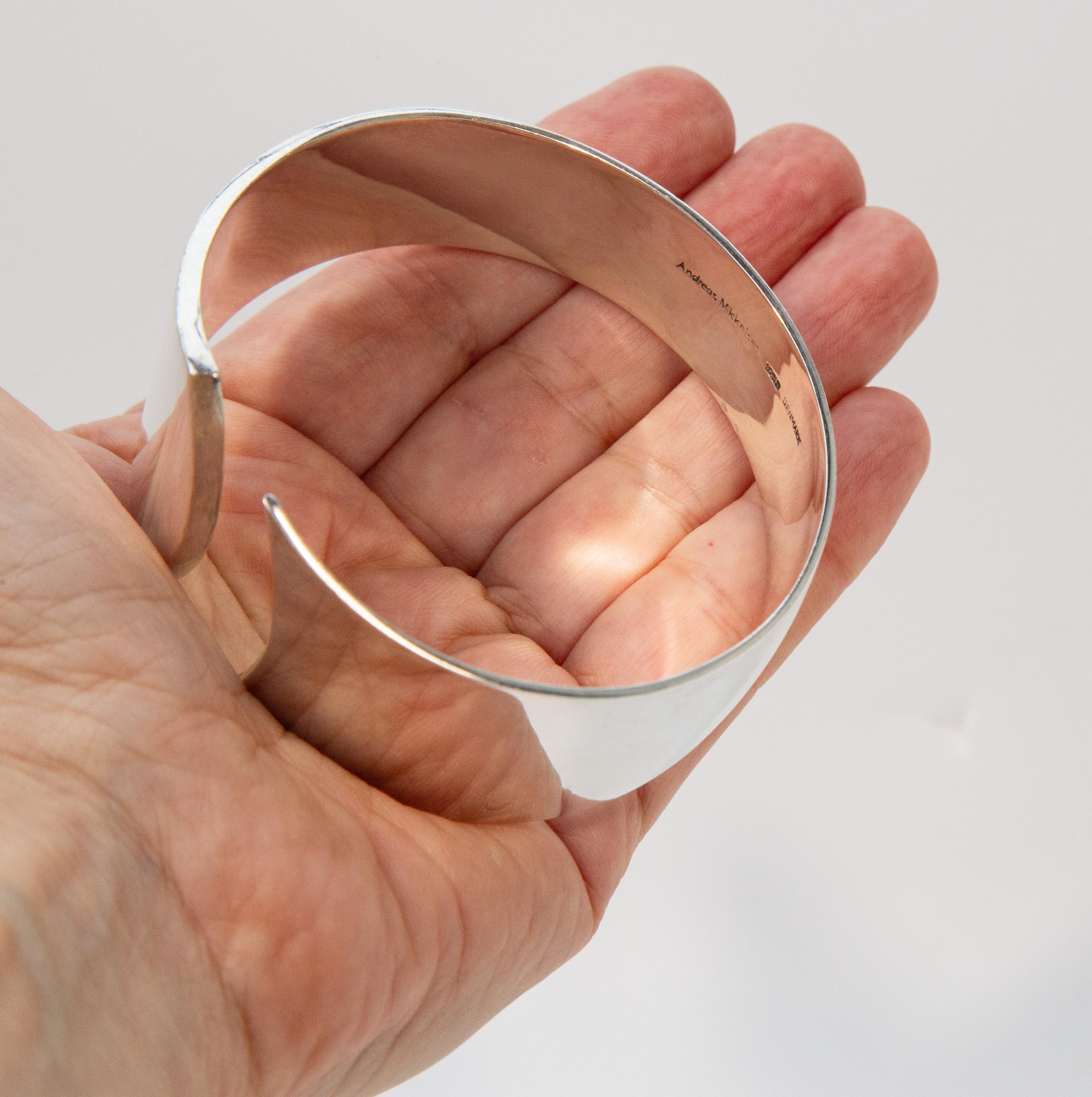 Andreas Mikkelsen Denmark Bracciale in argento Sterling Design Modernista in vendita 9